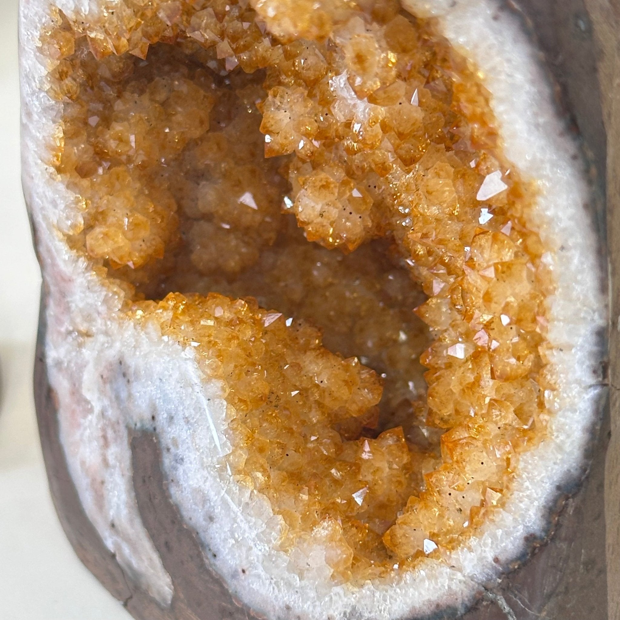 Extra Plus Quality Citrine Cluster w/ flat base, 4.5" Tall 5612 - 0230 - Brazil GemsBrazil GemsExtra Plus Quality Citrine Cluster w/ flat base, 4.5" Tall 5612 - 0230Small Clusters with Flat Bases5612 - 0230