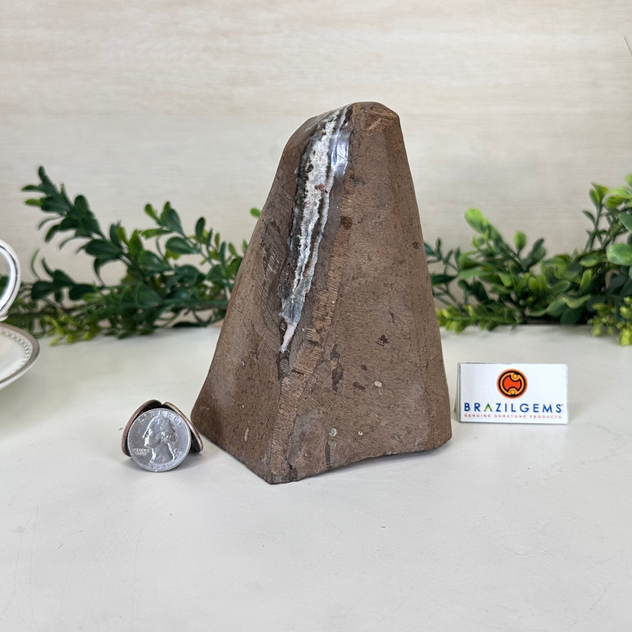 Extra Plus Quality Citrine Cluster w/ flat base, 5.4" Tall 5612 - 0234 - Brazil GemsBrazil GemsExtra Plus Quality Citrine Cluster w/ flat base, 5.4" Tall 5612 - 0234Small Clusters with Flat Bases5612 - 0234