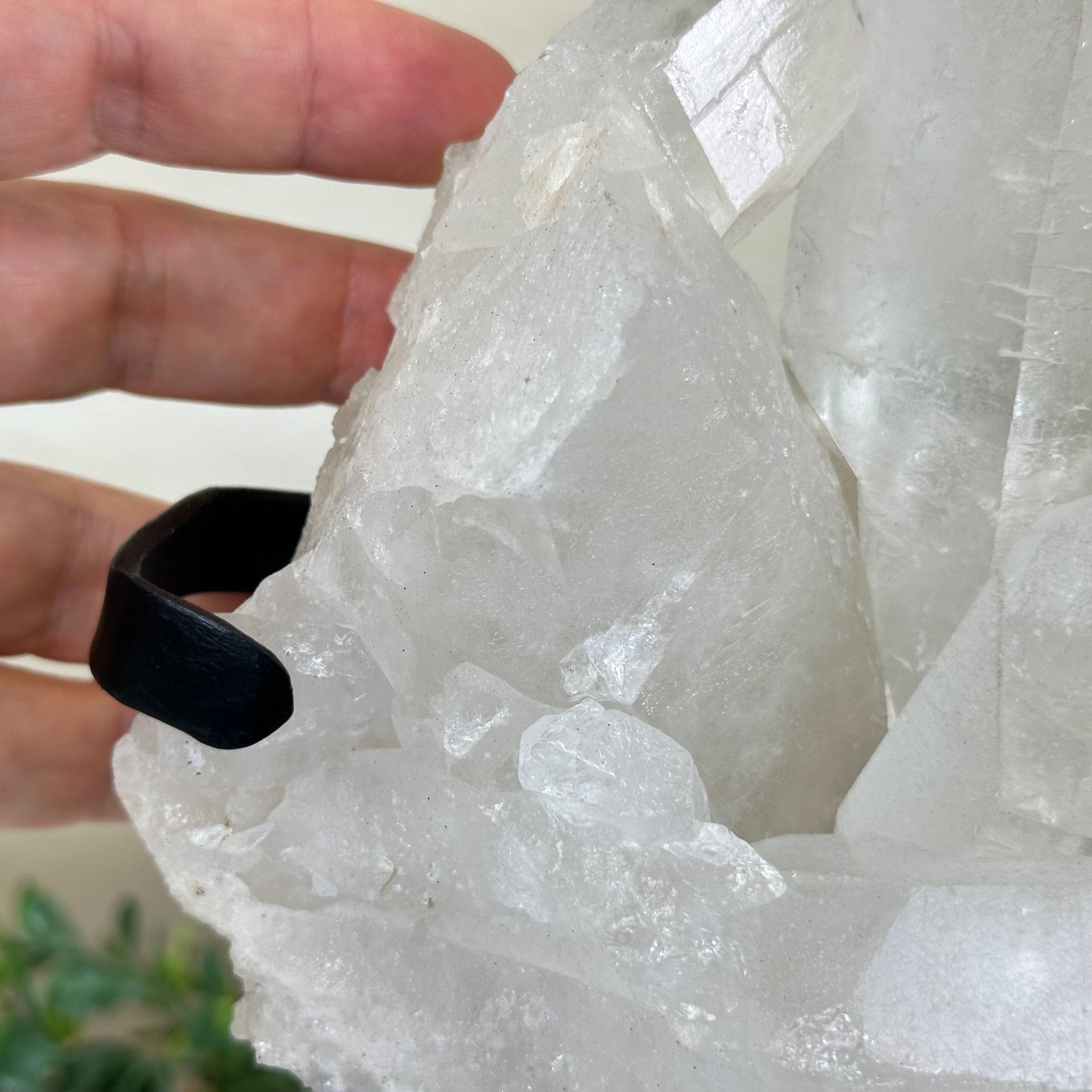 Extra Plus Quality Clear Quartz Point on a Metal Stand, 5.6 lbs & 11.2" Tall 3121CQ - 013 - Brazil GemsBrazil GemsExtra Plus Quality Clear Quartz Point on a Metal Stand, 5.6 lbs & 11.2" Tall 3121CQ - 013Crystal Points3121CQ - 013