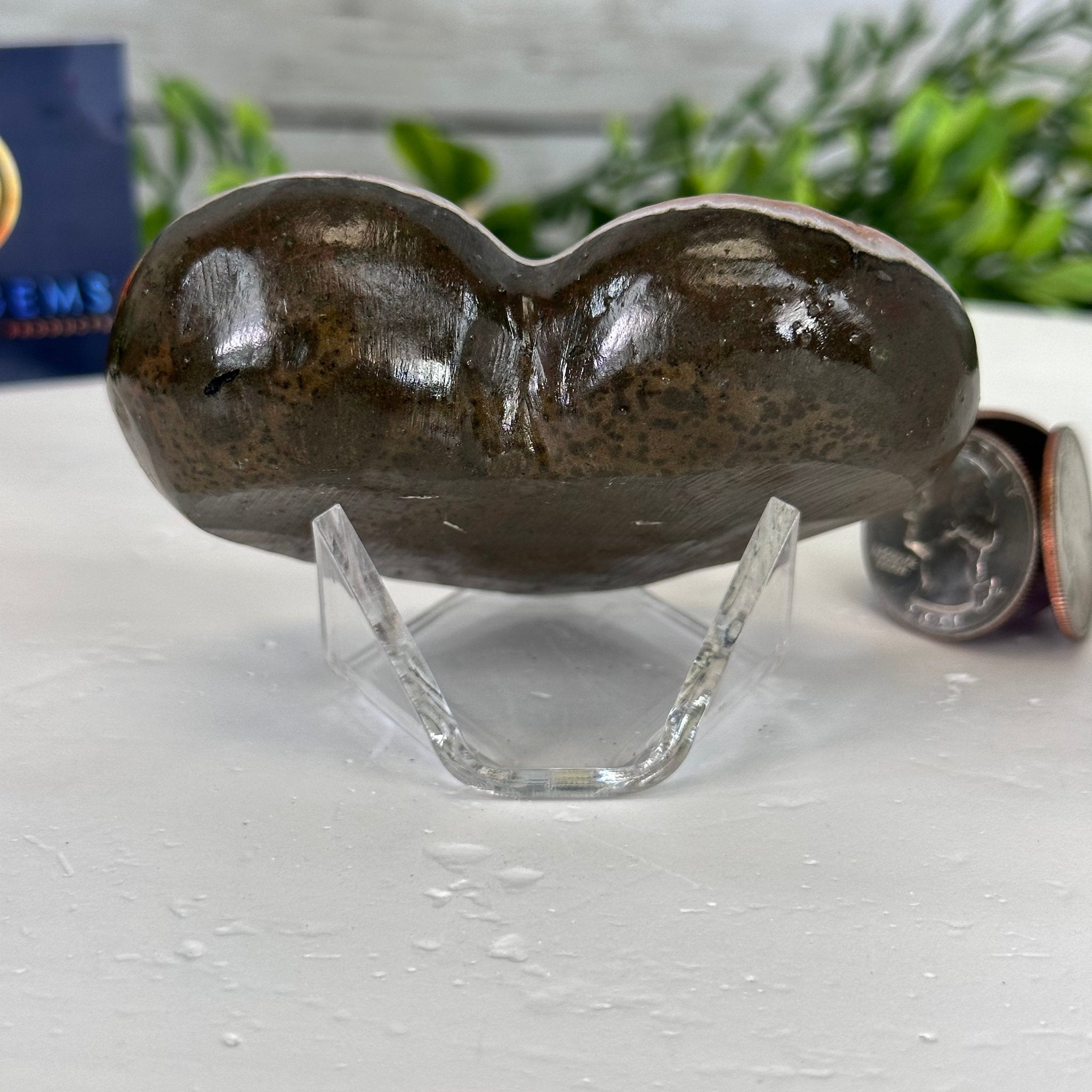 Extra Plus Quality Pink Amethyst Heart Geode on an Acrylic Stand, 0.37 lbs & 2.25" Tall #5462-0082 by Brazil Gems - Brazil GemsBrazil GemsExtra Plus Quality Pink Amethyst Heart Geode on an Acrylic Stand, 0.37 lbs & 2.25" Tall #5462-0082 by Brazil GemsHearts5462-0082