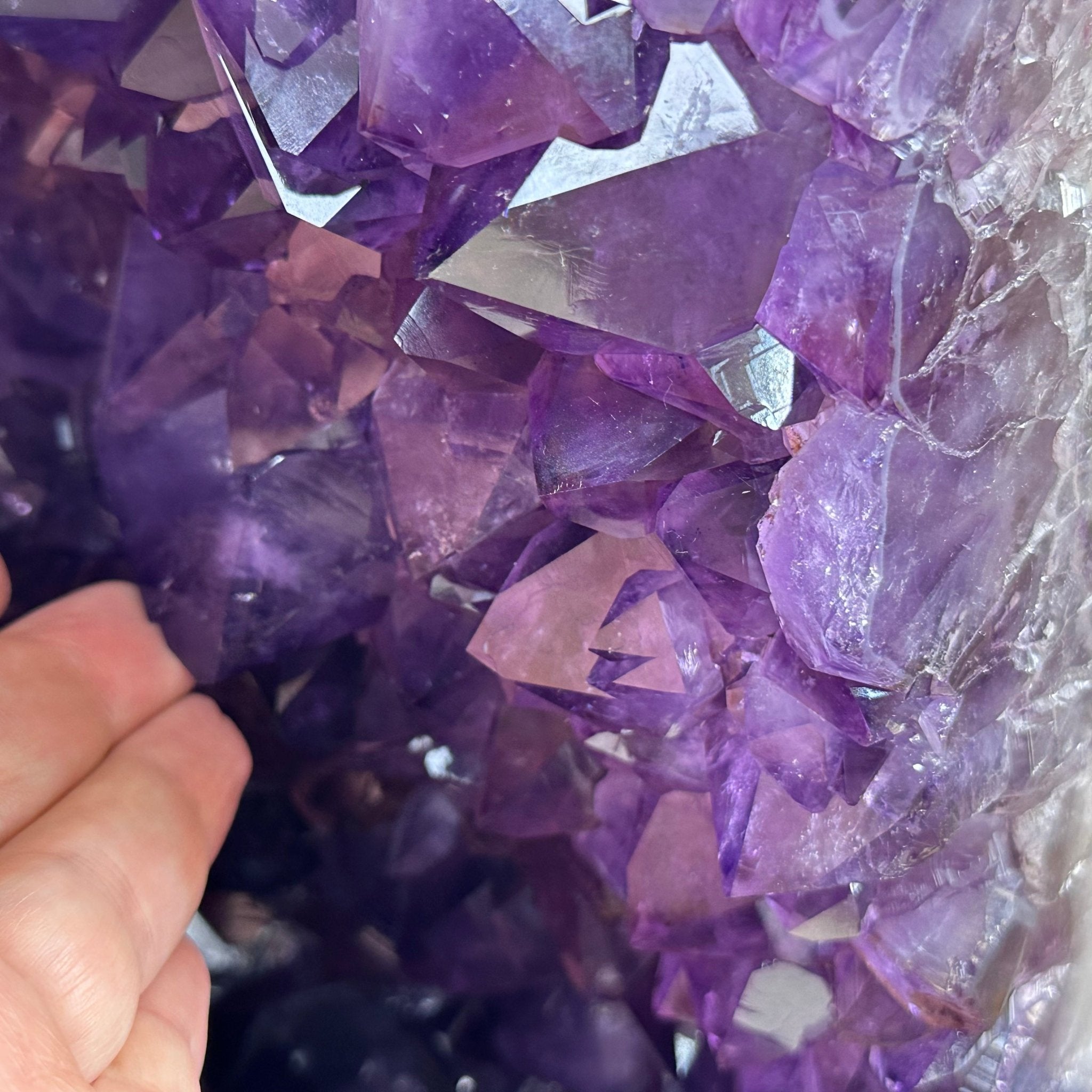 Extra Plus Quality Polished Brazilian Amethyst Cathedral, 103.7 lbs & 23" tall Model #5602-0061 by Brazil Gems - Brazil GemsBrazil GemsExtra Plus Quality Polished Brazilian Amethyst Cathedral, 103.7 lbs & 23" tall Model #5602-0061 by Brazil GemsPolished Cathedrals5602-0061