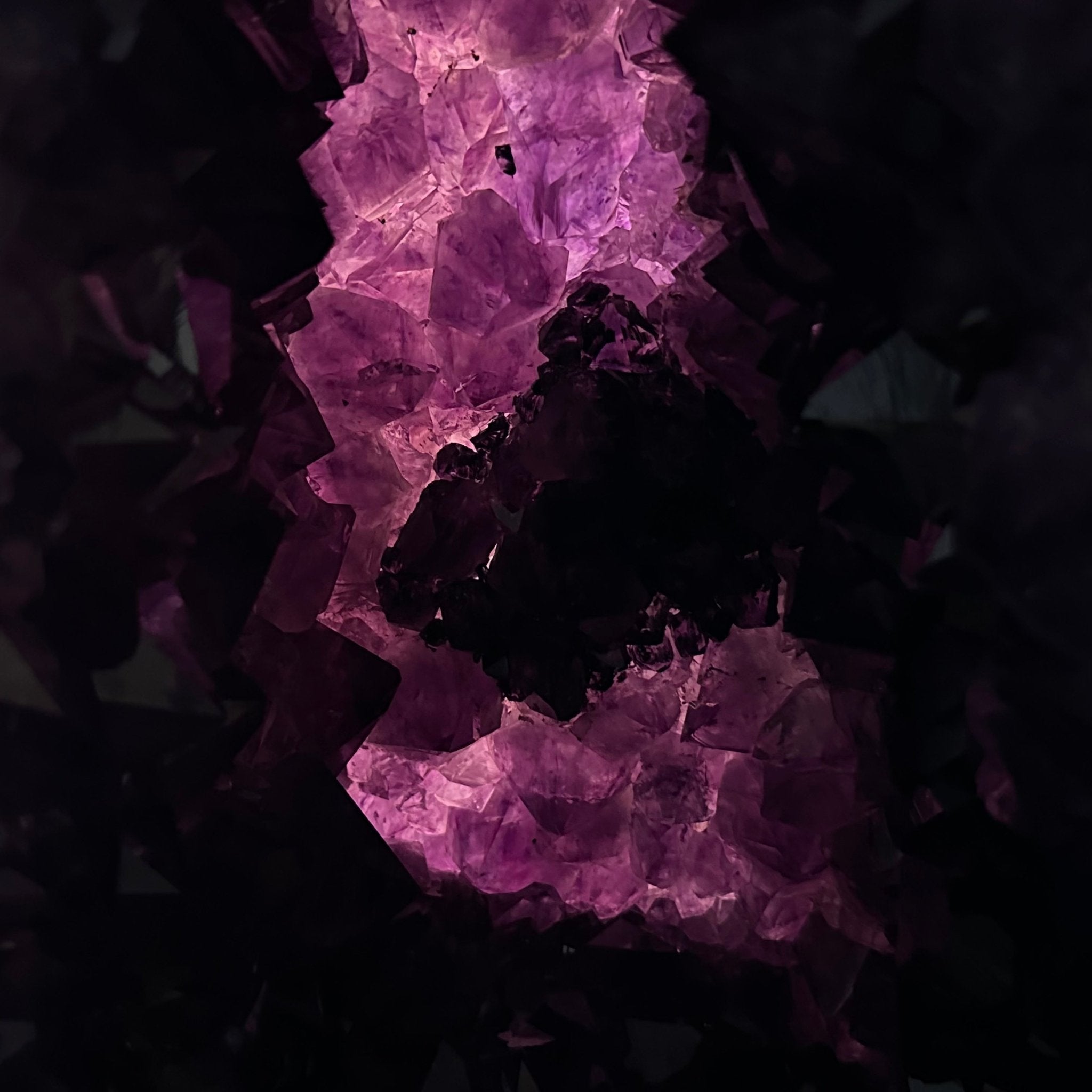 Extra Plus Quality Polished Brazilian Amethyst Cathedral, 103.7 lbs & 23" tall Model #5602-0061 by Brazil Gems - Brazil GemsBrazil GemsExtra Plus Quality Polished Brazilian Amethyst Cathedral, 103.7 lbs & 23" tall Model #5602-0061 by Brazil GemsPolished Cathedrals5602-0061