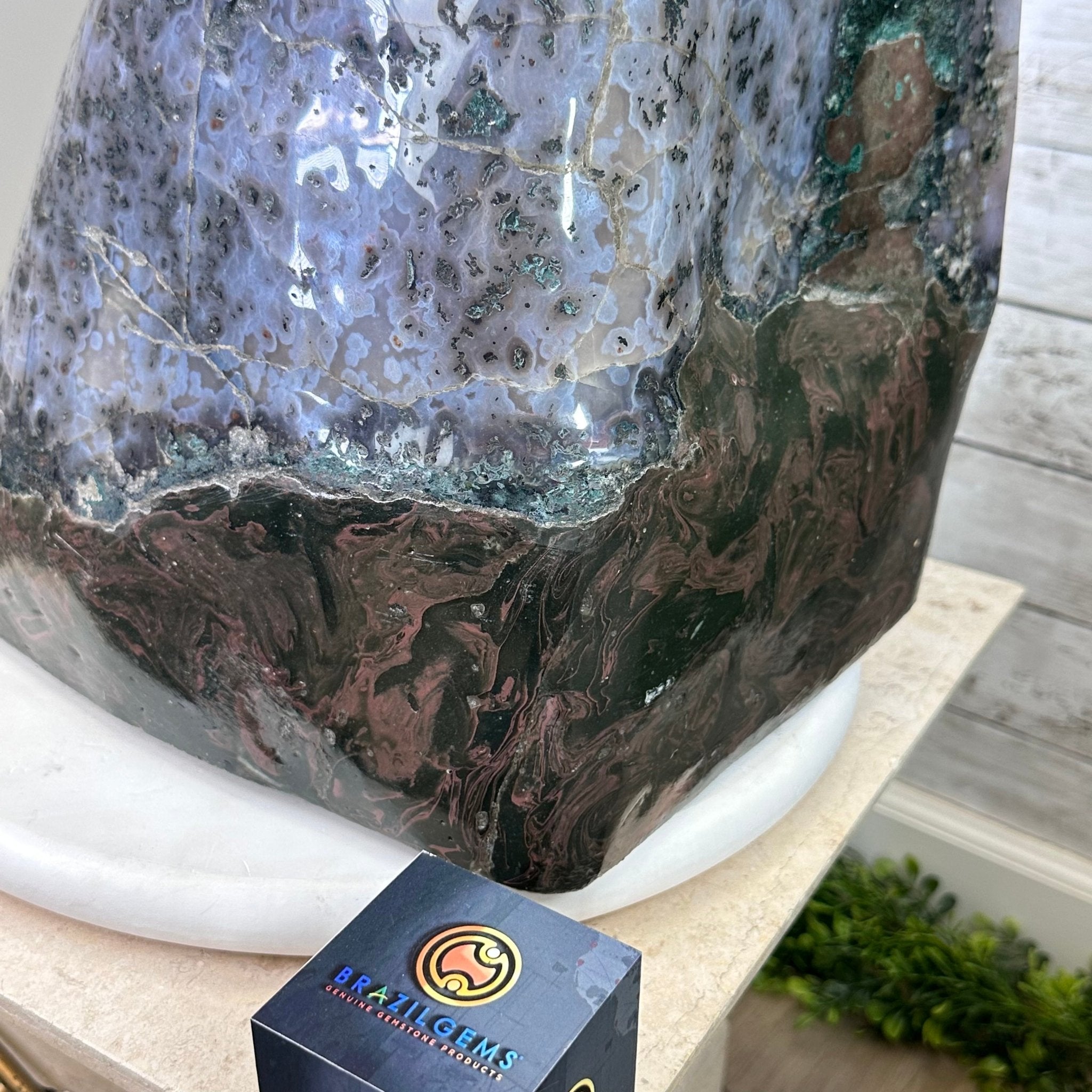 Extra Plus Quality Polished Brazilian Amethyst Cathedral, 103.7 lbs & 23" tall Model #5602-0061 by Brazil Gems - Brazil GemsBrazil GemsExtra Plus Quality Polished Brazilian Amethyst Cathedral, 103.7 lbs & 23" tall Model #5602-0061 by Brazil GemsPolished Cathedrals5602-0061