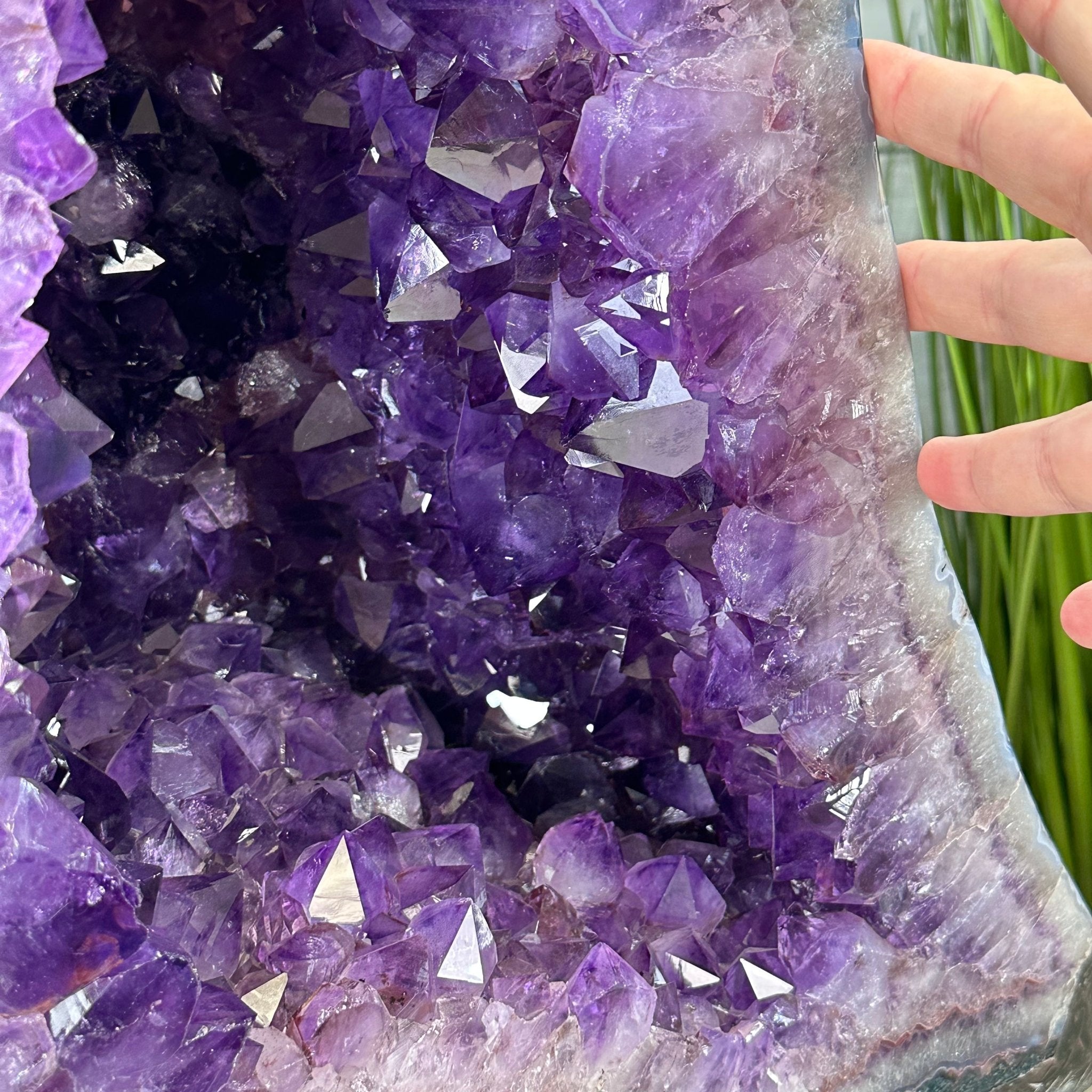 Extra Plus Quality Polished Brazilian Amethyst Cathedral, 103.7 lbs & 23" tall Model #5602-0061 by Brazil Gems - Brazil GemsBrazil GemsExtra Plus Quality Polished Brazilian Amethyst Cathedral, 103.7 lbs & 23" tall Model #5602-0061 by Brazil GemsPolished Cathedrals5602-0061