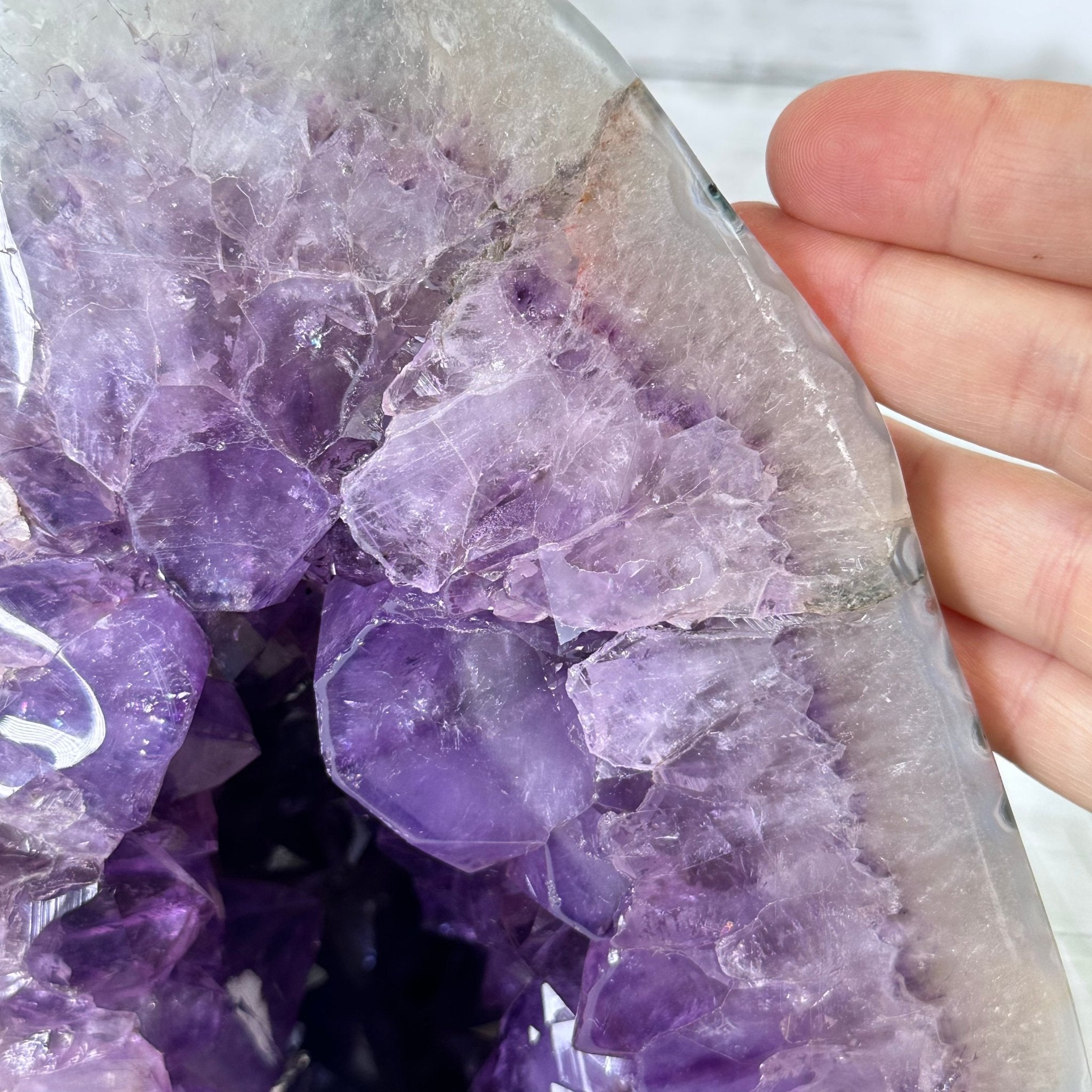 Extra Plus Quality Polished Brazilian Amethyst Cathedral, 103.7 lbs & 23" tall Model #5602-0061 by Brazil Gems - Brazil GemsBrazil GemsExtra Plus Quality Polished Brazilian Amethyst Cathedral, 103.7 lbs & 23" tall Model #5602-0061 by Brazil GemsPolished Cathedrals5602-0061