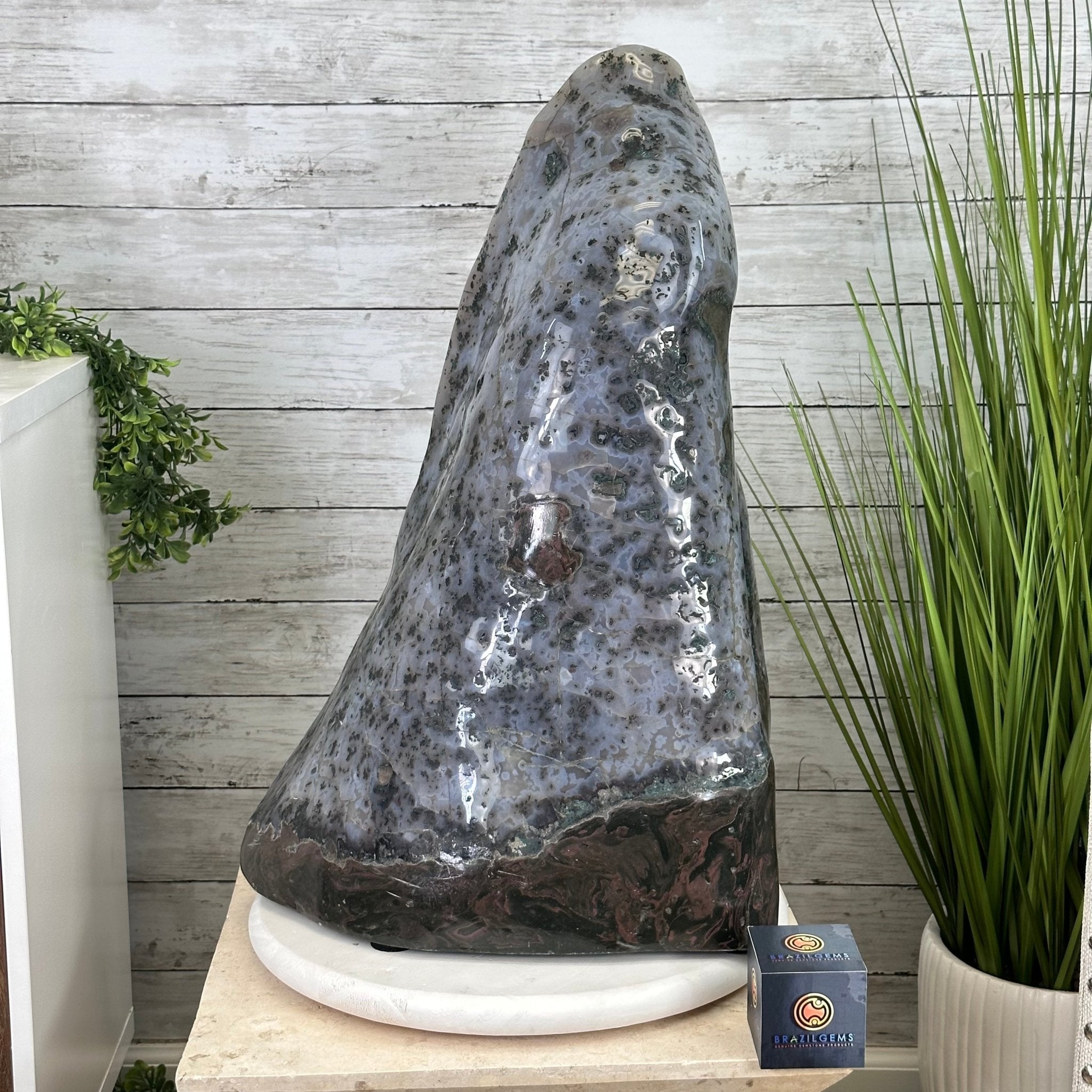 Extra Plus Quality Polished Brazilian Amethyst Cathedral, 103.7 lbs & 23" tall Model #5602-0061 by Brazil Gems - Brazil GemsBrazil GemsExtra Plus Quality Polished Brazilian Amethyst Cathedral, 103.7 lbs & 23" tall Model #5602-0061 by Brazil GemsPolished Cathedrals5602-0061