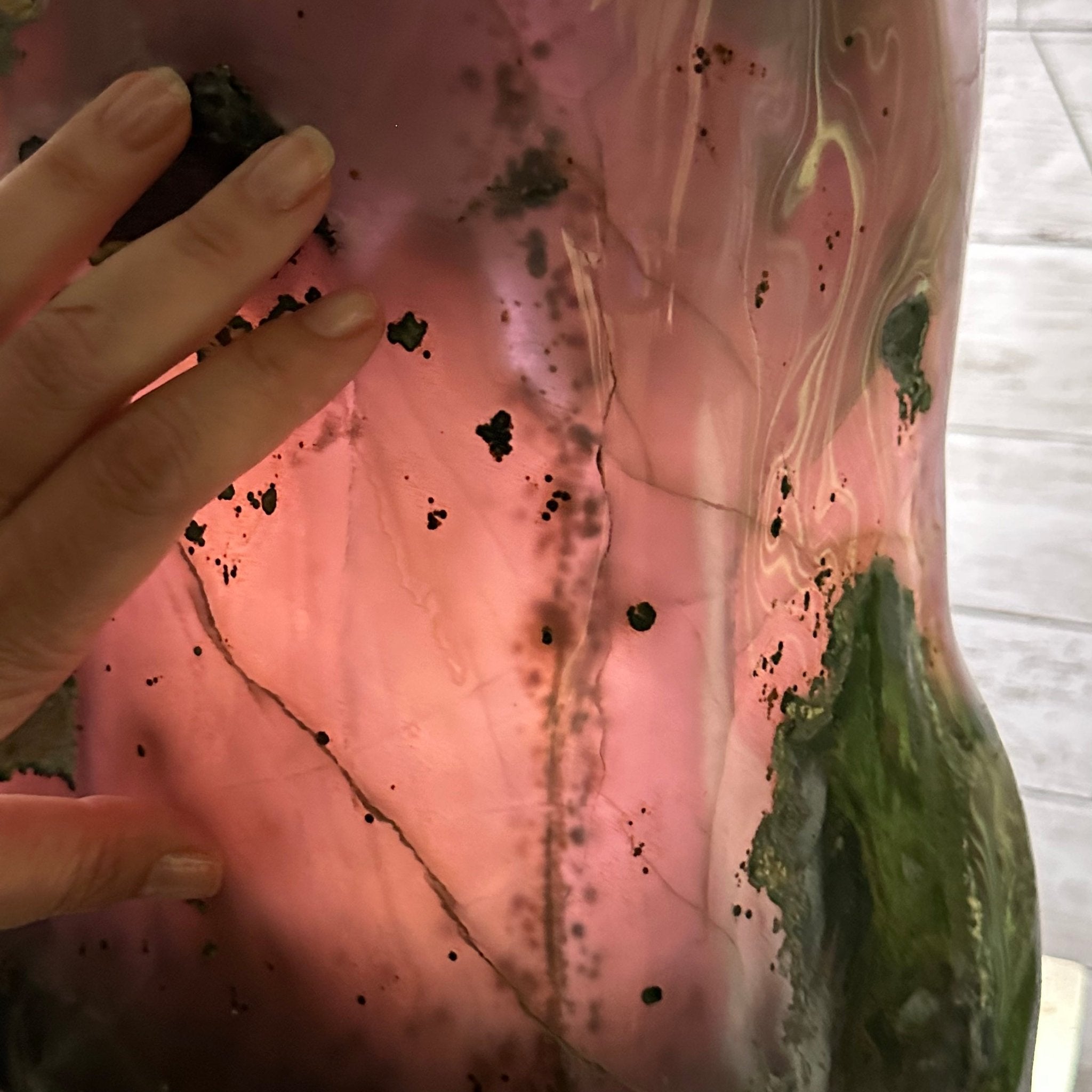 Extra Plus Quality Polished Brazilian Amethyst Cathedral, 107.8 lbs & 22.8" tall Model #5602-0062 by Brazil Gems - Brazil GemsBrazil GemsExtra Plus Quality Polished Brazilian Amethyst Cathedral, 107.8 lbs & 22.8" tall Model #5602-0062 by Brazil GemsPolished Cathedrals5602-0062