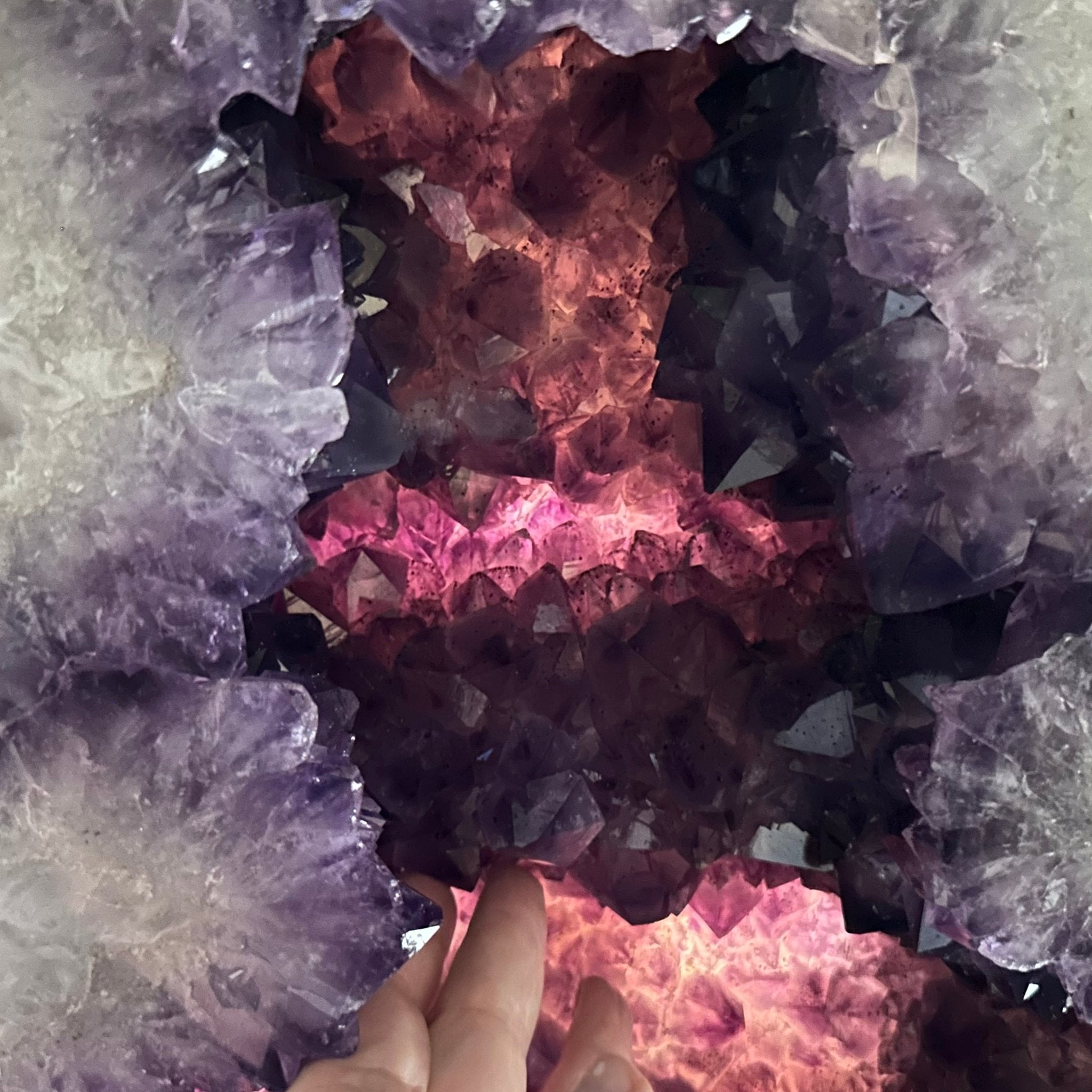 Extra Plus Quality Polished Brazilian Amethyst Cathedral, 107.8 lbs & 22.8" tall Model #5602-0062 by Brazil Gems - Brazil GemsBrazil GemsExtra Plus Quality Polished Brazilian Amethyst Cathedral, 107.8 lbs & 22.8" tall Model #5602-0062 by Brazil GemsPolished Cathedrals5602-0062