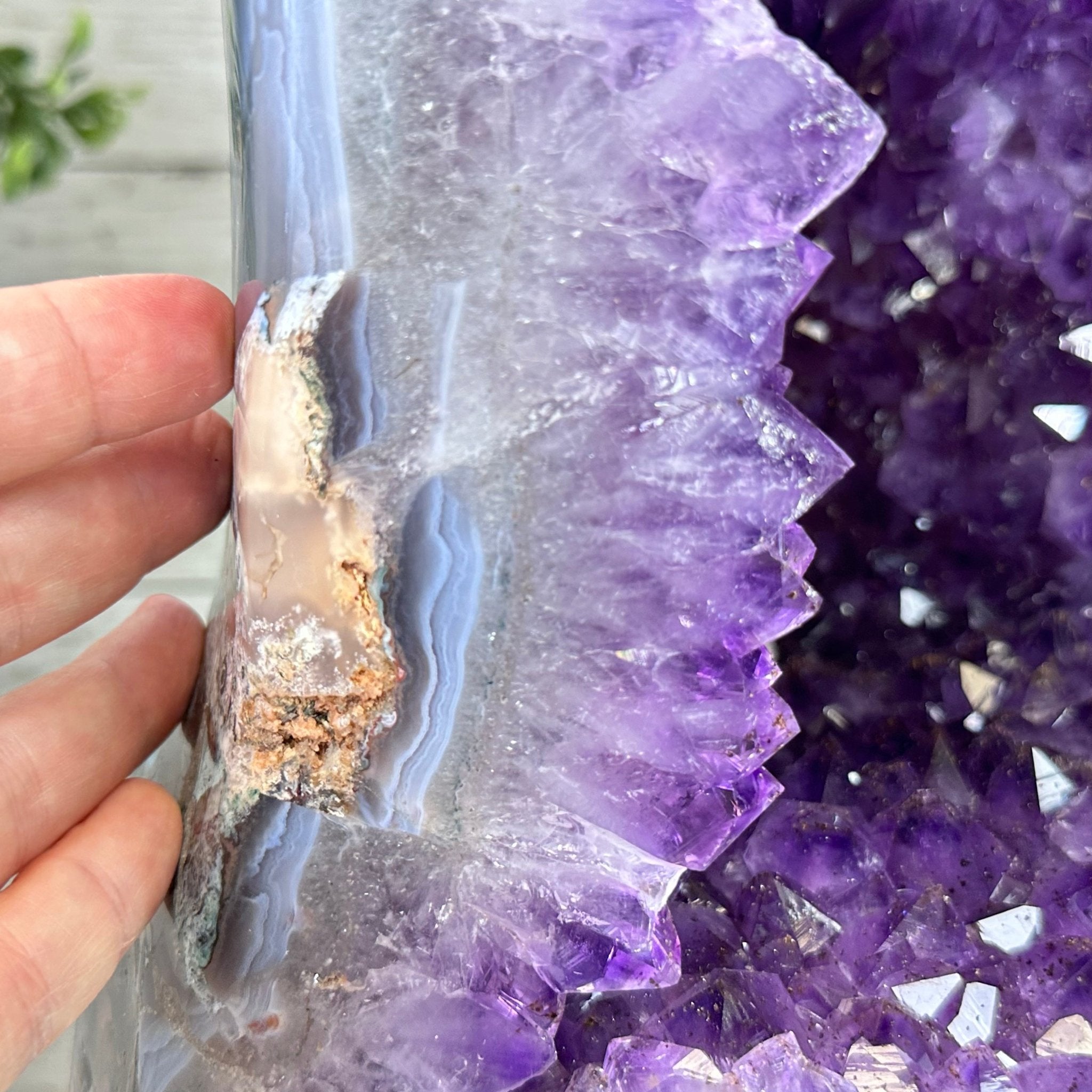 Extra Plus Quality Polished Brazilian Amethyst Cathedral, 107.8 lbs & 22.8" tall Model #5602-0062 by Brazil Gems - Brazil GemsBrazil GemsExtra Plus Quality Polished Brazilian Amethyst Cathedral, 107.8 lbs & 22.8" tall Model #5602-0062 by Brazil GemsPolished Cathedrals5602-0062