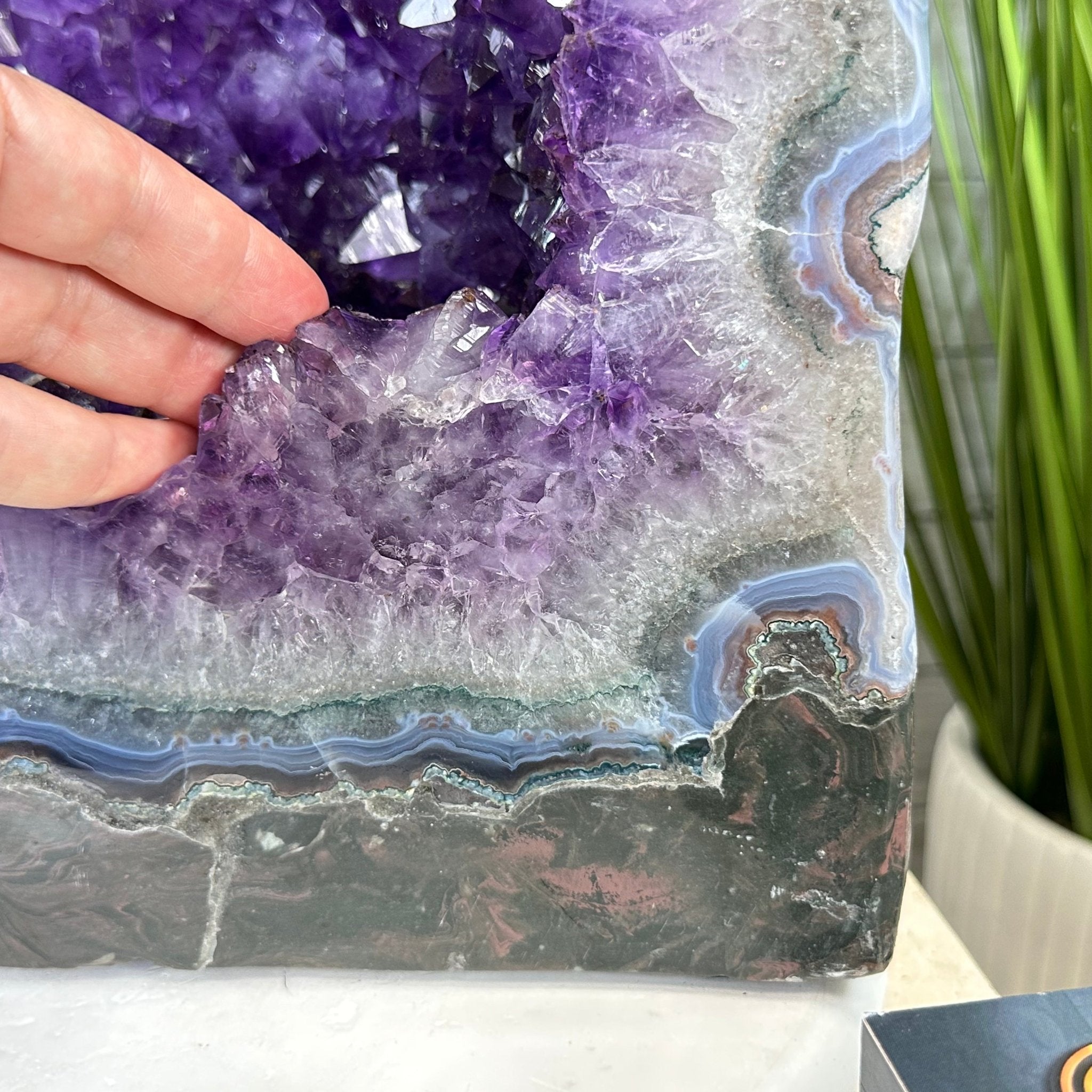 Extra Plus Quality Polished Brazilian Amethyst Cathedral, 107.8 lbs & 22.8" tall Model #5602-0062 by Brazil Gems - Brazil GemsBrazil GemsExtra Plus Quality Polished Brazilian Amethyst Cathedral, 107.8 lbs & 22.8" tall Model #5602-0062 by Brazil GemsPolished Cathedrals5602-0062