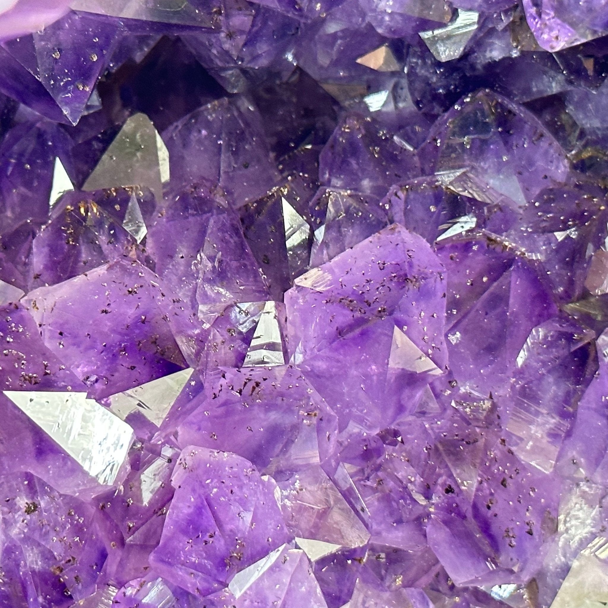 Extra Plus Quality Polished Brazilian Amethyst Cathedral, 107.8 lbs & 22.8" tall Model #5602-0062 by Brazil Gems - Brazil GemsBrazil GemsExtra Plus Quality Polished Brazilian Amethyst Cathedral, 107.8 lbs & 22.8" tall Model #5602-0062 by Brazil GemsPolished Cathedrals5602-0062