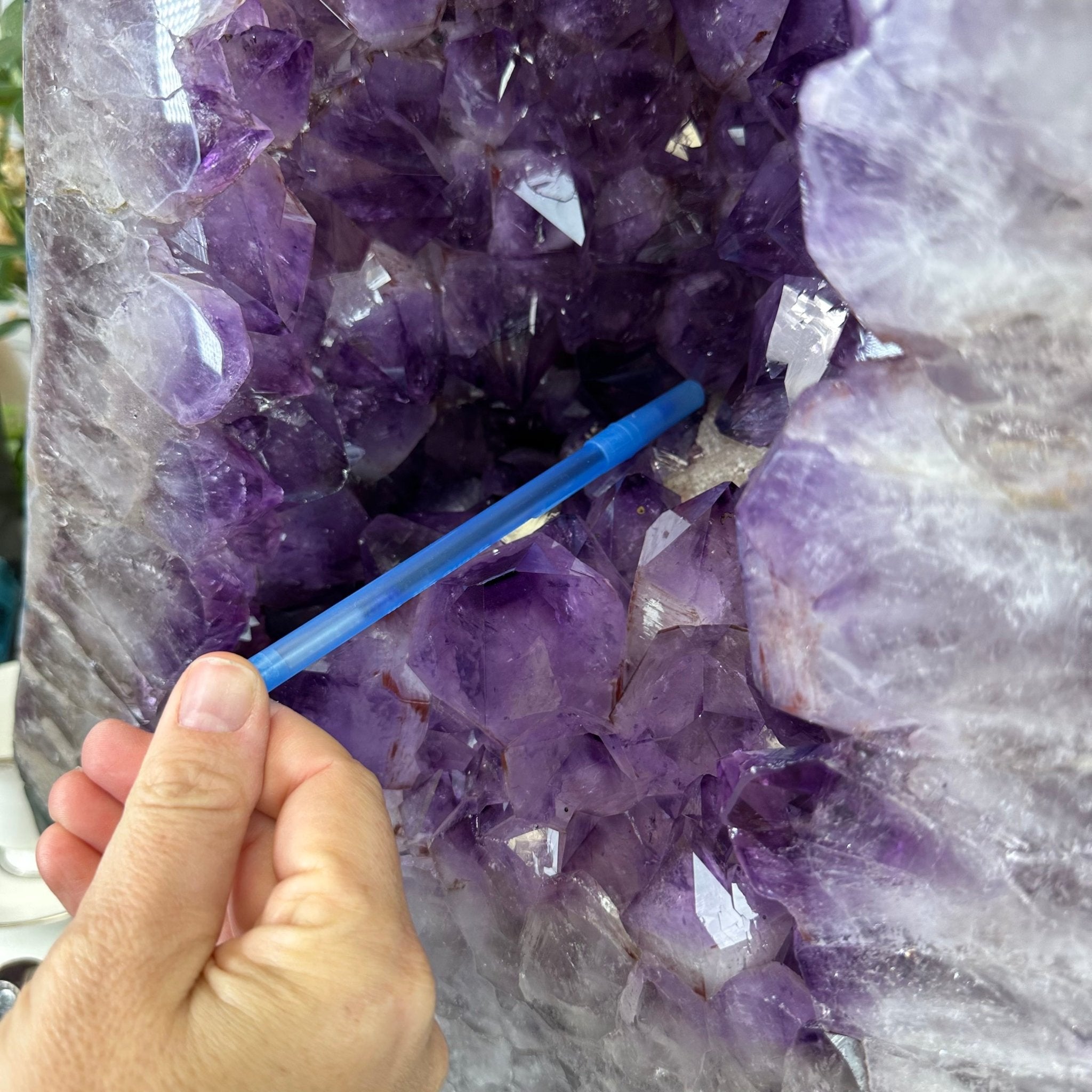 Extra Plus Quality Polished Brazilian Amethyst Cathedral, 114.2 lbs & 23" tall Model #5602-0166 by Brazil Gems - Brazil GemsBrazil GemsExtra Plus Quality Polished Brazilian Amethyst Cathedral, 114.2 lbs & 23" tall Model #5602-0166 by Brazil GemsPolished Cathedrals5602-0166