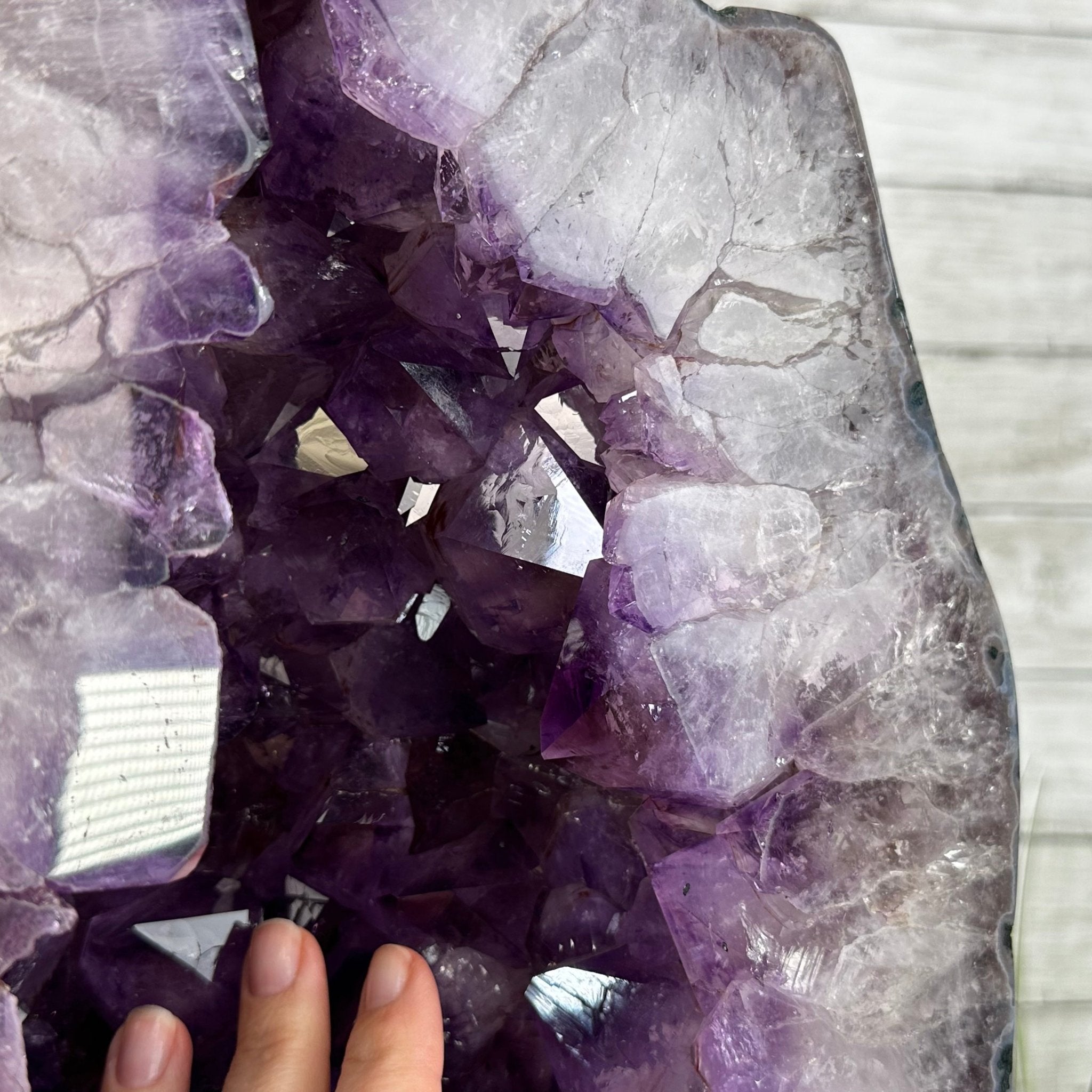 Extra Plus Quality Polished Brazilian Amethyst Cathedral, 114.2 lbs & 23" tall Model #5602-0166 by Brazil Gems - Brazil GemsBrazil GemsExtra Plus Quality Polished Brazilian Amethyst Cathedral, 114.2 lbs & 23" tall Model #5602-0166 by Brazil GemsPolished Cathedrals5602-0166