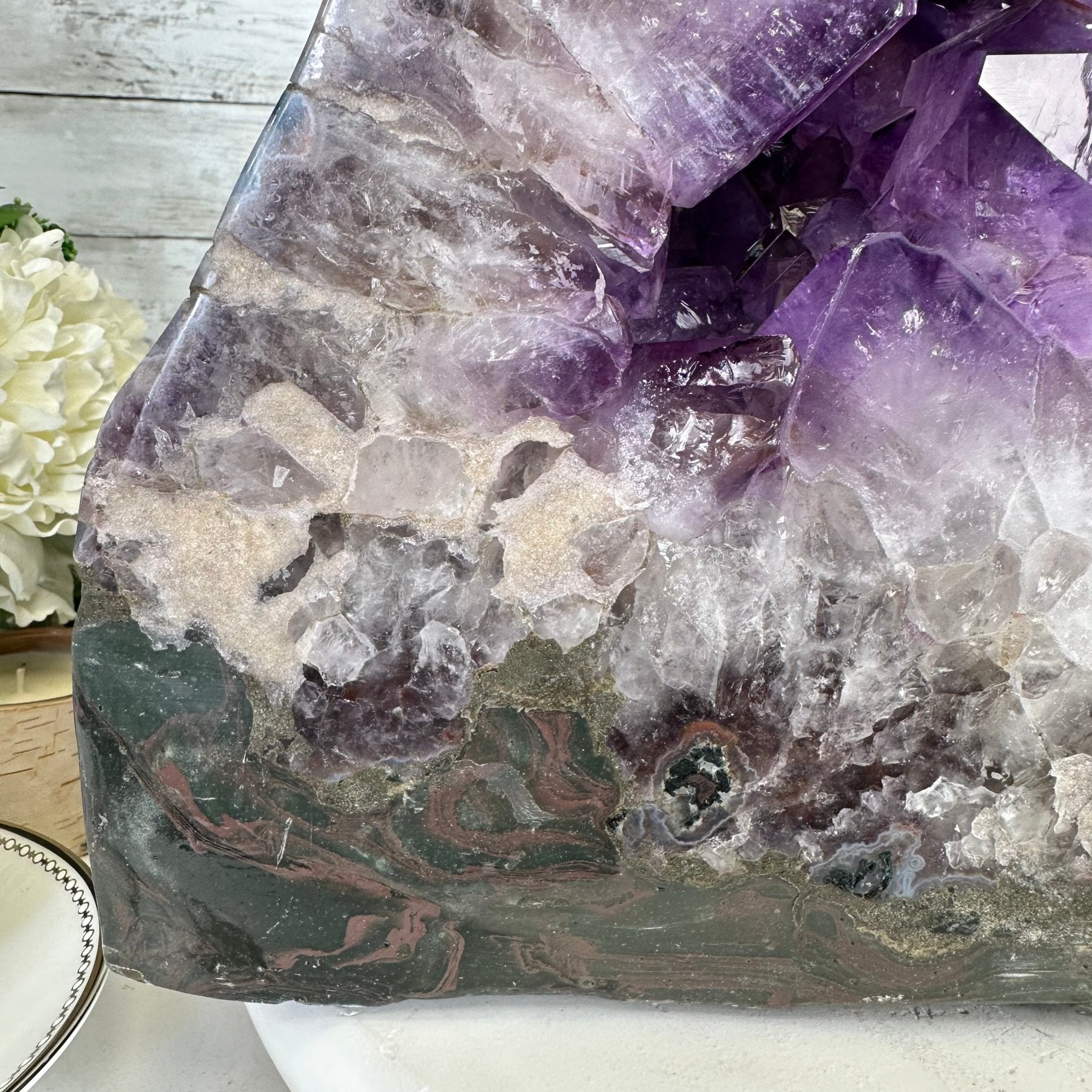 Extra Plus Quality Polished Brazilian Amethyst Cathedral, 114.2 lbs & 23" tall Model #5602-0166 by Brazil Gems - Brazil GemsBrazil GemsExtra Plus Quality Polished Brazilian Amethyst Cathedral, 114.2 lbs & 23" tall Model #5602-0166 by Brazil GemsPolished Cathedrals5602-0166