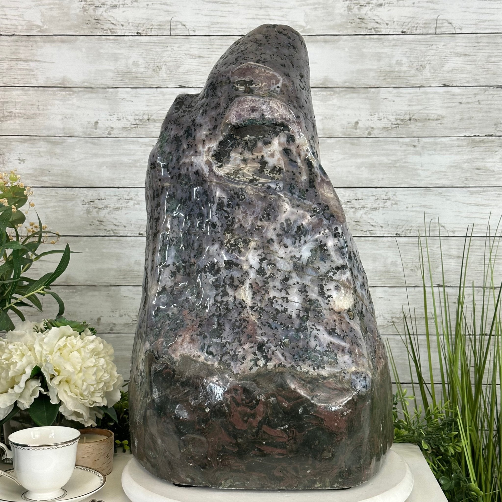 Extra Plus Quality Polished Brazilian Amethyst Cathedral, 114.2 lbs & 23" tall Model #5602-0166 by Brazil Gems - Brazil GemsBrazil GemsExtra Plus Quality Polished Brazilian Amethyst Cathedral, 114.2 lbs & 23" tall Model #5602-0166 by Brazil GemsPolished Cathedrals5602-0166
