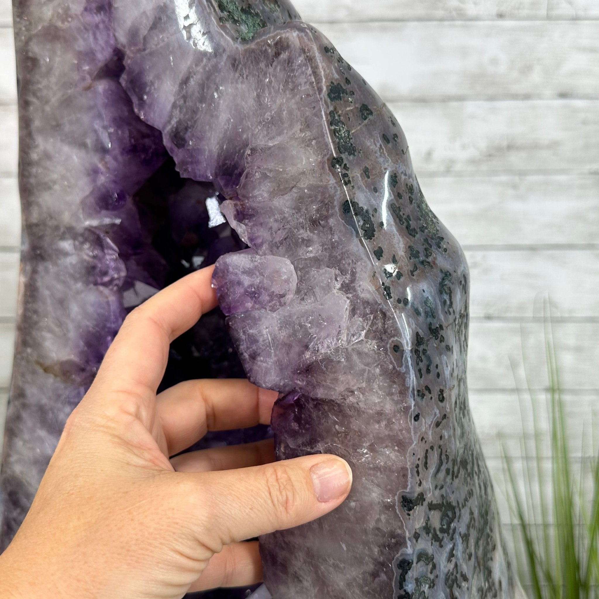Extra Plus Quality Polished Brazilian Amethyst Cathedral, 114.2 lbs & 23" tall Model #5602-0166 by Brazil Gems - Brazil GemsBrazil GemsExtra Plus Quality Polished Brazilian Amethyst Cathedral, 114.2 lbs & 23" tall Model #5602-0166 by Brazil GemsPolished Cathedrals5602-0166