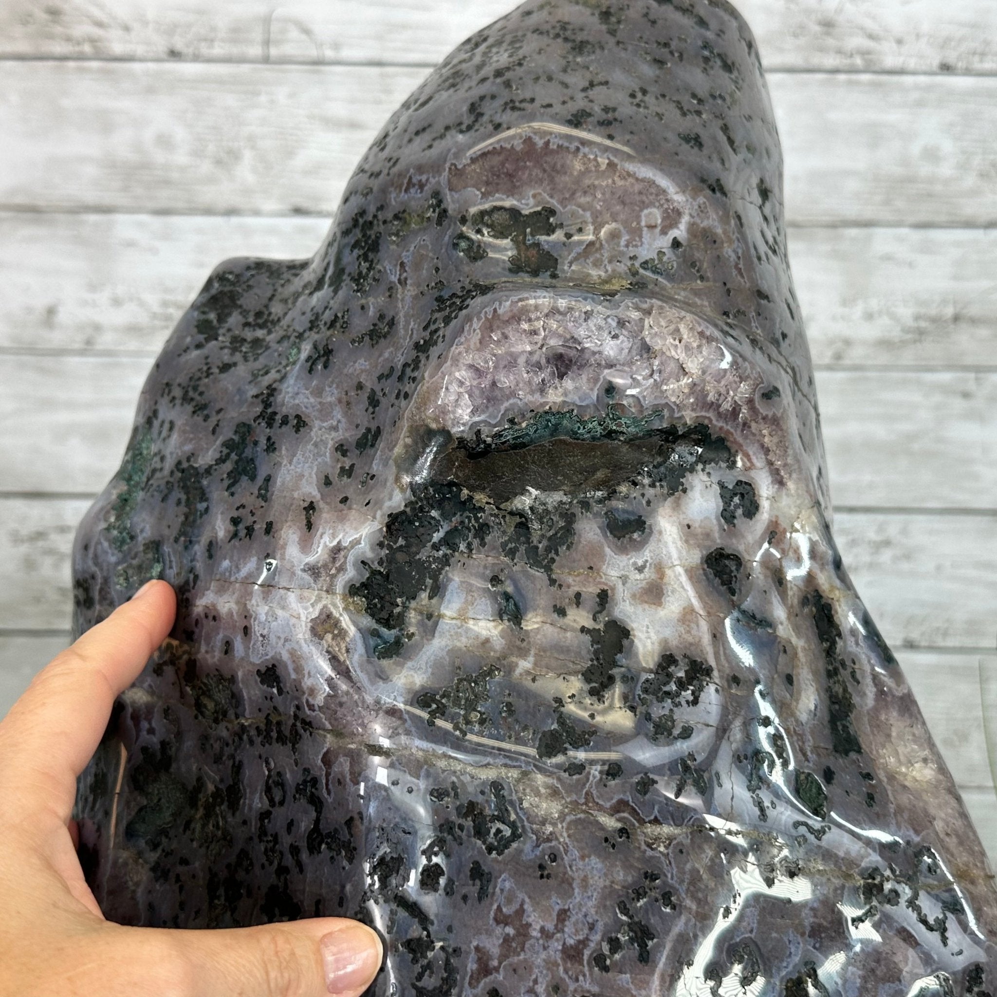 Extra Plus Quality Polished Brazilian Amethyst Cathedral, 114.2 lbs & 23" tall Model #5602-0166 by Brazil Gems - Brazil GemsBrazil GemsExtra Plus Quality Polished Brazilian Amethyst Cathedral, 114.2 lbs & 23" tall Model #5602-0166 by Brazil GemsPolished Cathedrals5602-0166