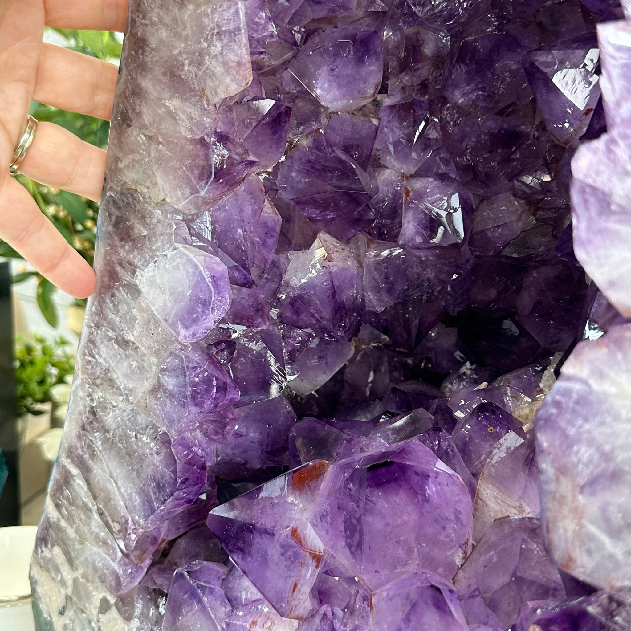 Extra Plus Quality Polished Brazilian Amethyst Cathedral, 114.2 lbs & 23" tall Model #5602-0166 by Brazil Gems - Brazil GemsBrazil GemsExtra Plus Quality Polished Brazilian Amethyst Cathedral, 114.2 lbs & 23" tall Model #5602-0166 by Brazil GemsPolished Cathedrals5602-0166