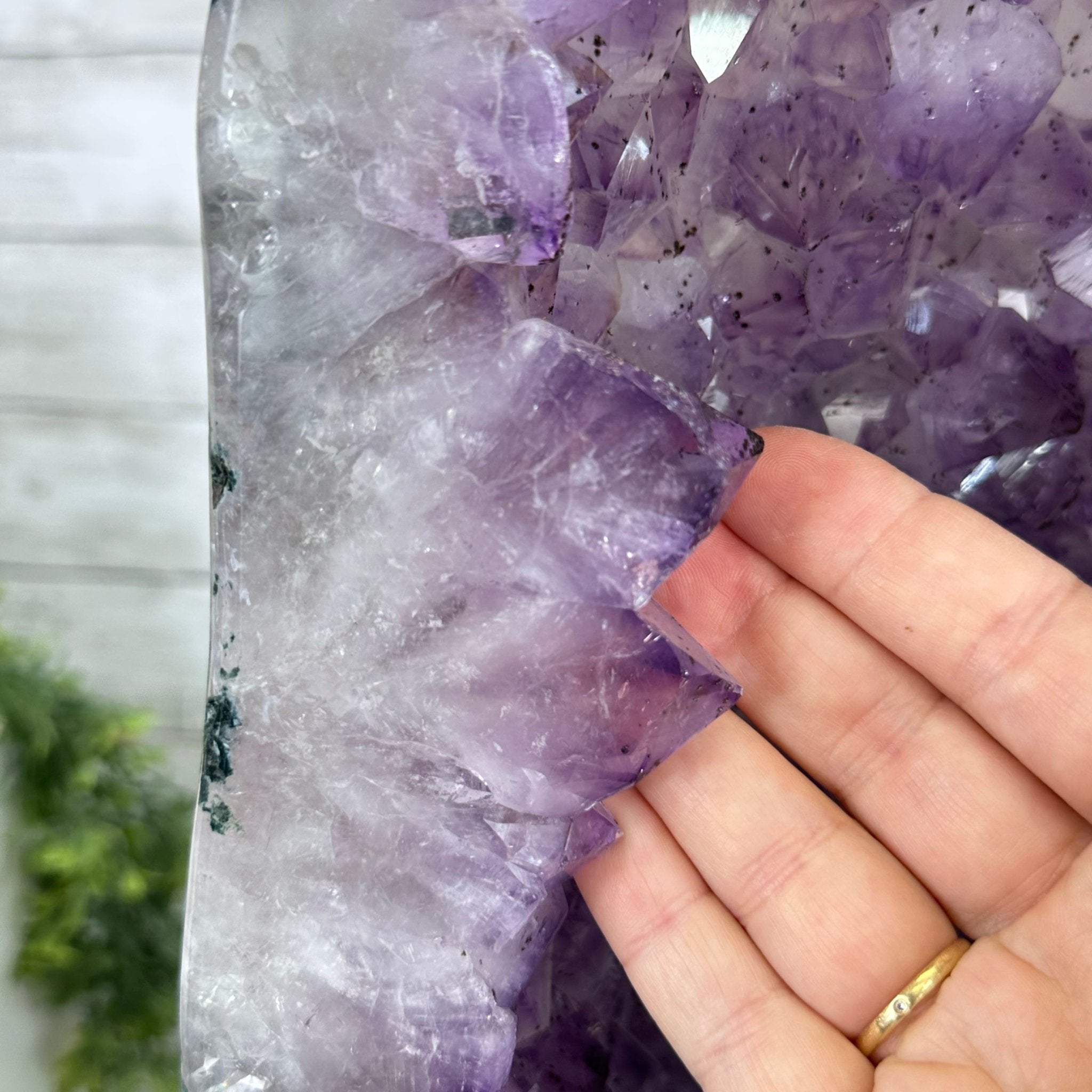 Extra Plus Quality Polished Brazilian Amethyst Cathedral, 115.9 lbs & 26.25" tall Model #5602-0065 by Brazil Gems - Brazil GemsBrazil GemsExtra Plus Quality Polished Brazilian Amethyst Cathedral, 115.9 lbs & 26.25" tall Model #5602-0065 by Brazil GemsPolished Cathedrals5602-0065