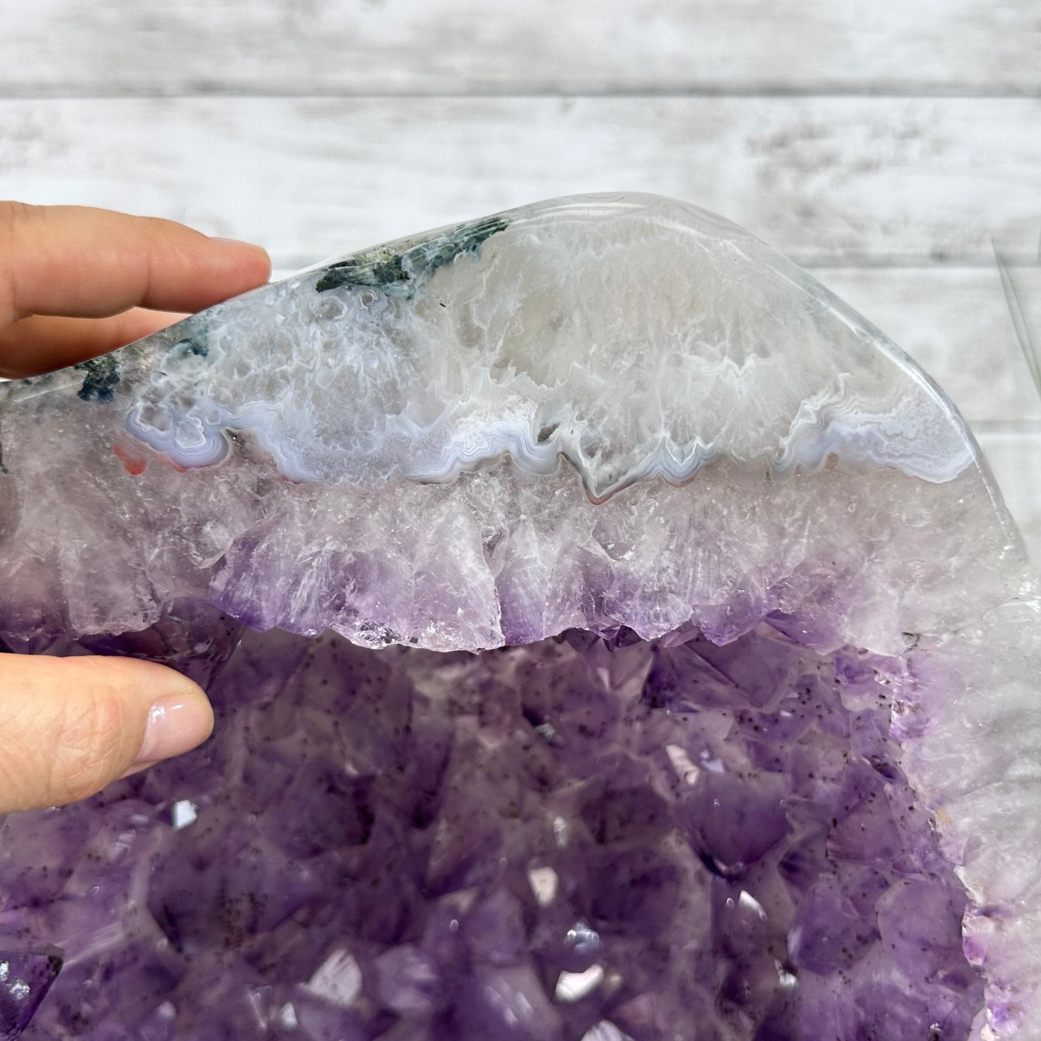 Extra Plus Quality Polished Brazilian Amethyst Cathedral, 115.9 lbs & 26.25" tall Model #5602-0065 by Brazil Gems - Brazil GemsBrazil GemsExtra Plus Quality Polished Brazilian Amethyst Cathedral, 115.9 lbs & 26.25" tall Model #5602-0065 by Brazil GemsPolished Cathedrals5602-0065