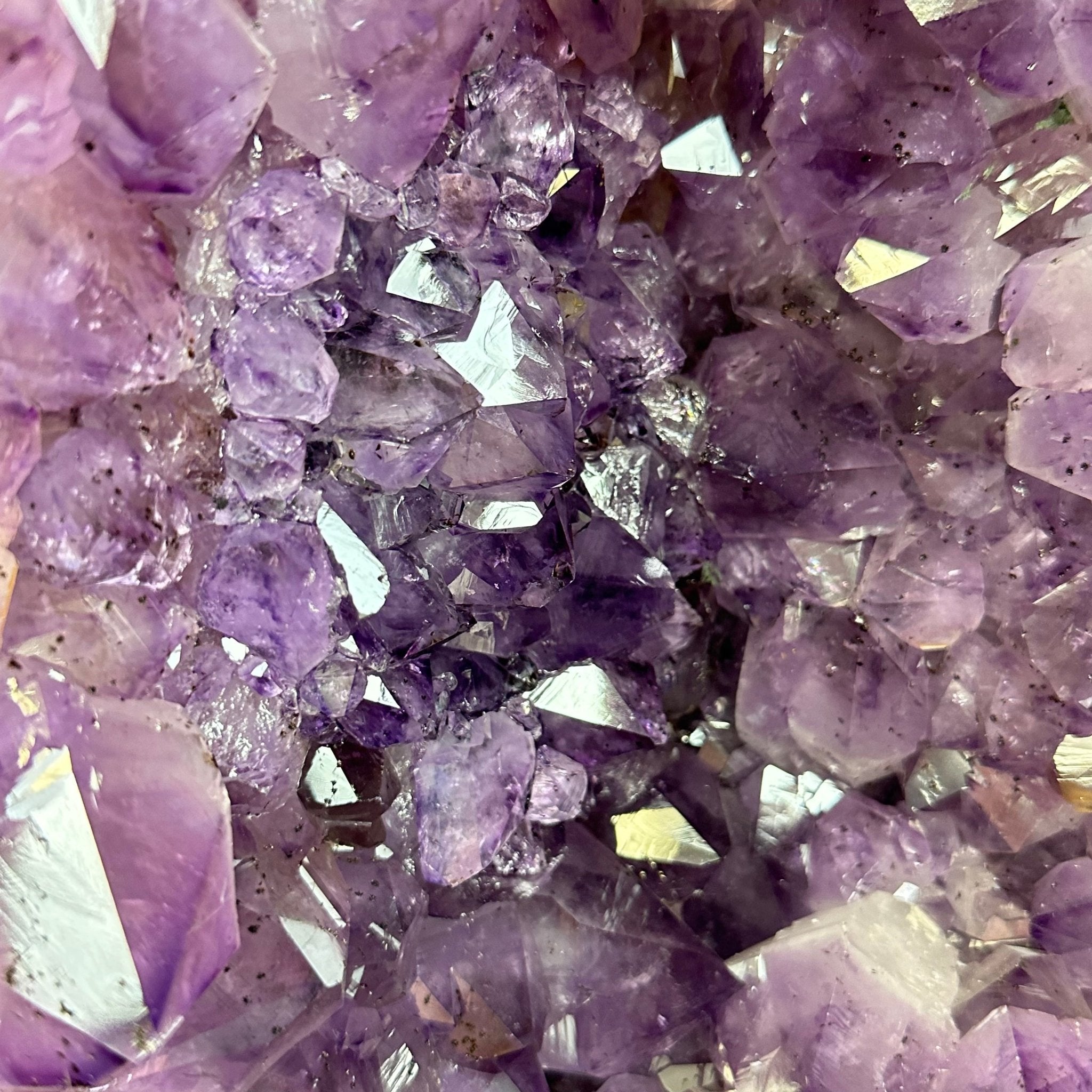 Extra Plus Quality Polished Brazilian Amethyst Cathedral, 115.9 lbs & 26.25" tall Model #5602-0065 by Brazil Gems - Brazil GemsBrazil GemsExtra Plus Quality Polished Brazilian Amethyst Cathedral, 115.9 lbs & 26.25" tall Model #5602-0065 by Brazil GemsPolished Cathedrals5602-0065