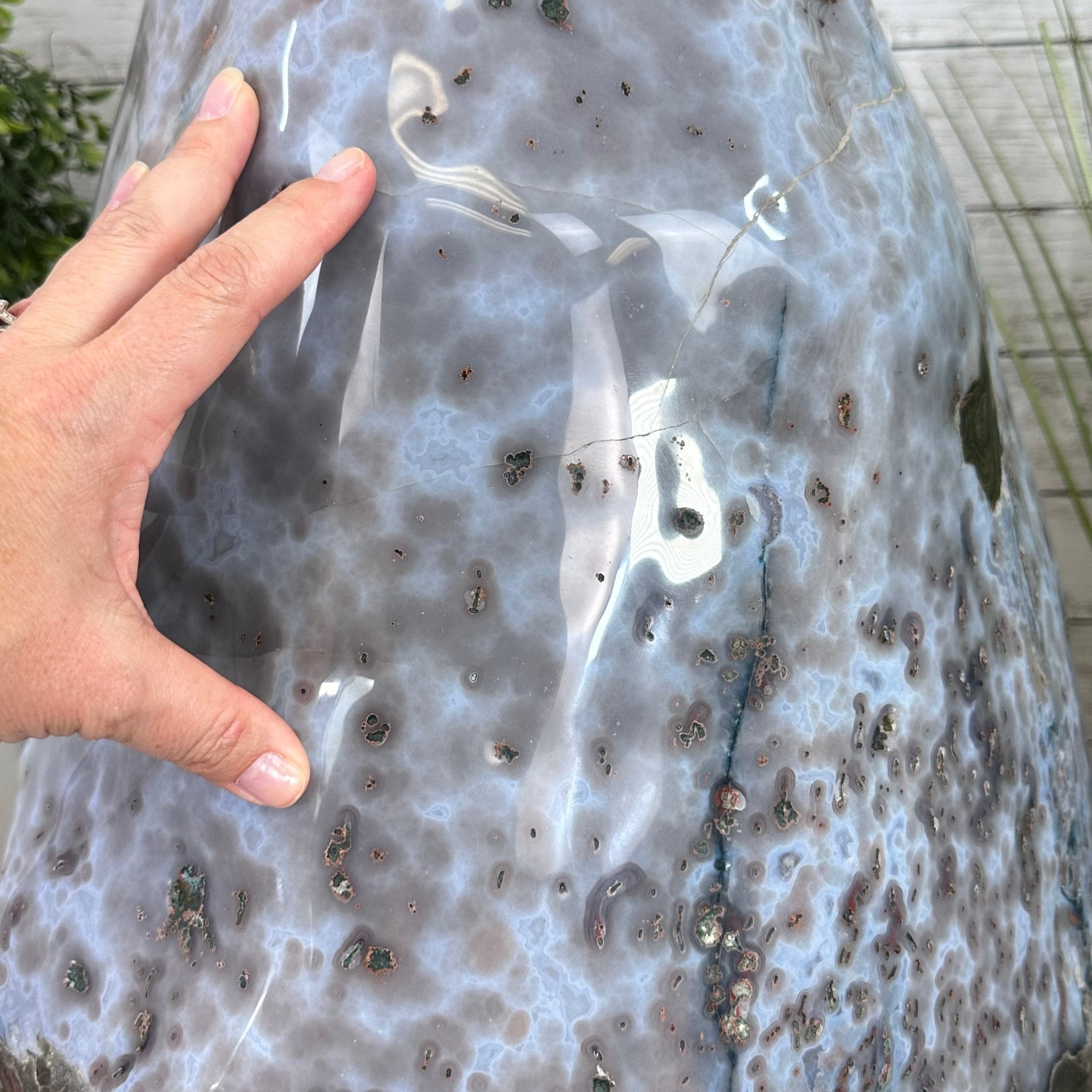 Extra Plus Quality Polished Brazilian Amethyst Cathedral, 116.9 lbs & 20.6" tall Model #5602-0011 by Brazil Gems - Brazil GemsBrazil GemsExtra Plus Quality Polished Brazilian Amethyst Cathedral, 116.9 lbs & 20.6" tall Model #5602-0011 by Brazil GemsPolished Cathedrals5602-0011