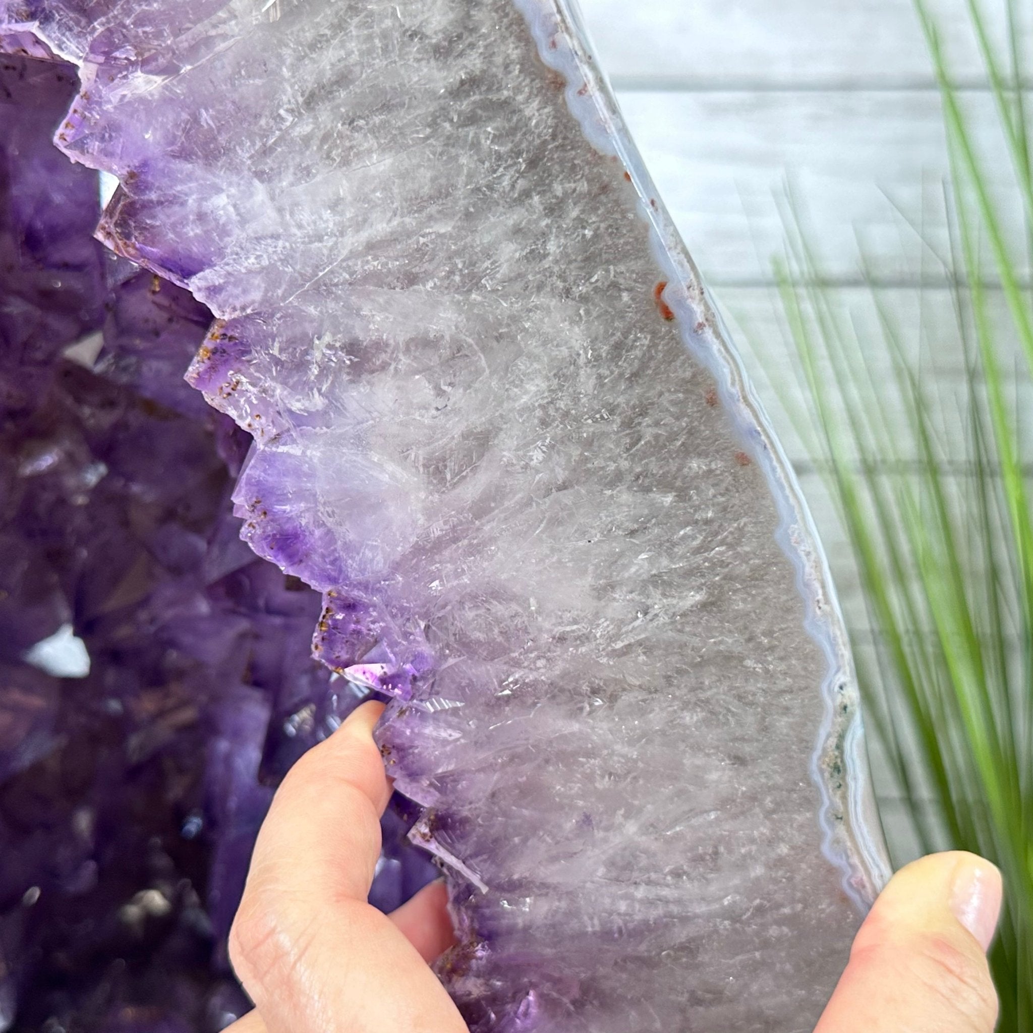 Extra Plus Quality Polished Brazilian Amethyst Cathedral, 116.9 lbs & 20.6" tall Model #5602-0011 by Brazil Gems - Brazil GemsBrazil GemsExtra Plus Quality Polished Brazilian Amethyst Cathedral, 116.9 lbs & 20.6" tall Model #5602-0011 by Brazil GemsPolished Cathedrals5602-0011