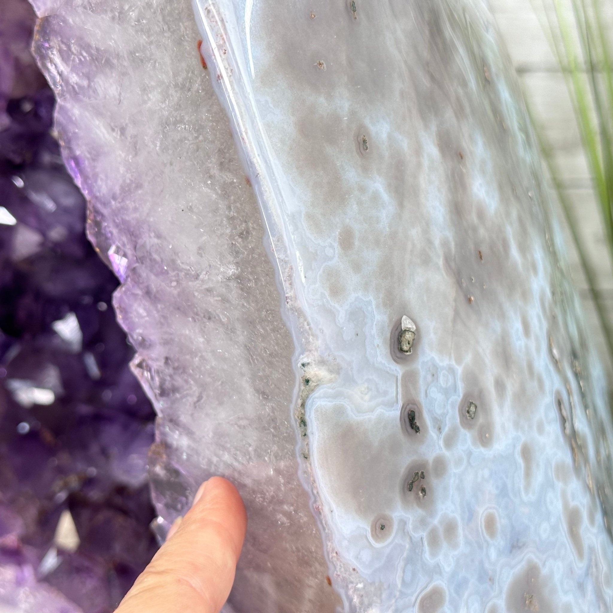 Extra Plus Quality Polished Brazilian Amethyst Cathedral, 116.9 lbs & 20.6" tall Model #5602-0011 by Brazil Gems - Brazil GemsBrazil GemsExtra Plus Quality Polished Brazilian Amethyst Cathedral, 116.9 lbs & 20.6" tall Model #5602-0011 by Brazil GemsPolished Cathedrals5602-0011