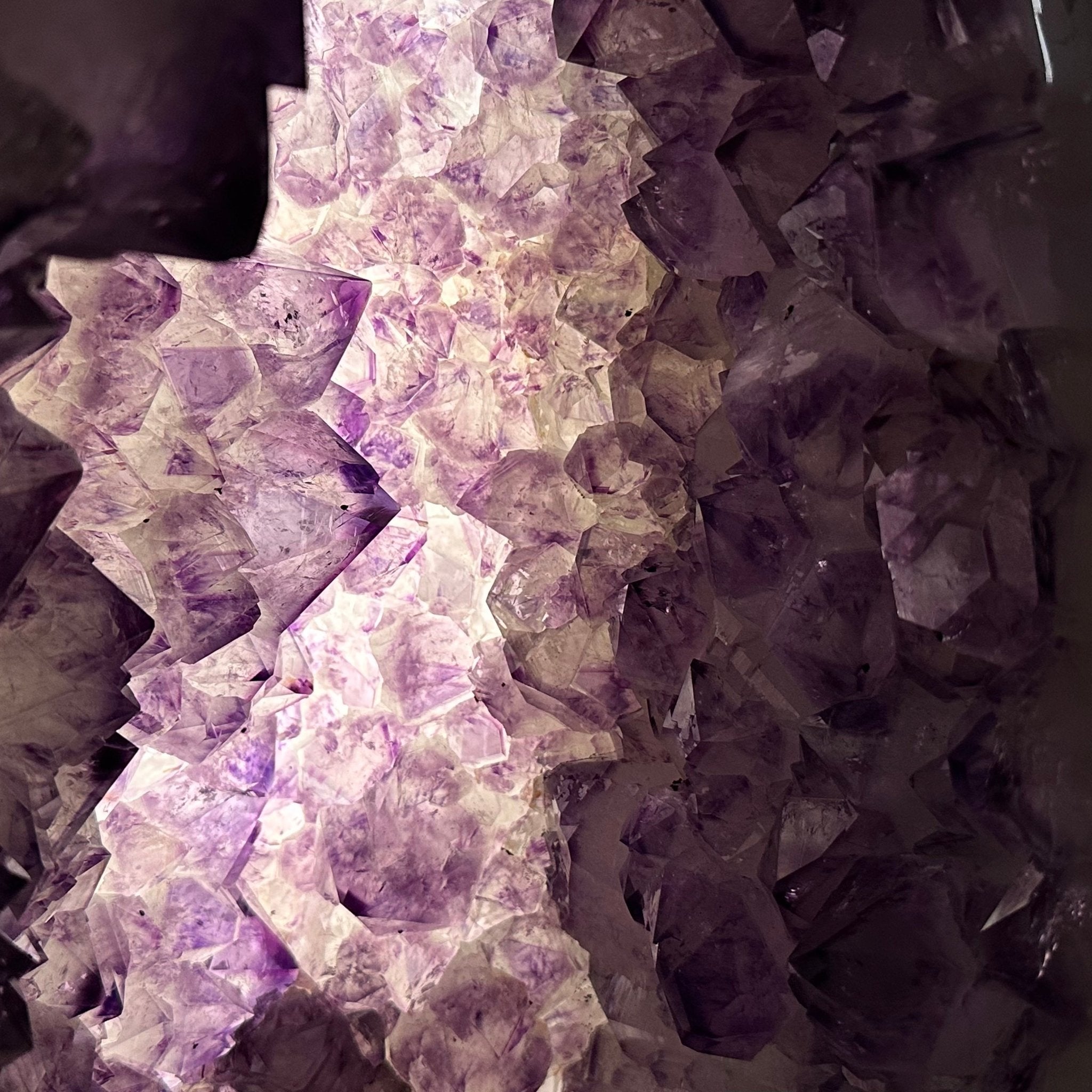 Extra Plus Quality Polished Brazilian Amethyst Cathedral, 148.2 lbs & 37.5" tall Model #5602-0183 by Brazil Gems - Brazil GemsBrazil GemsExtra Plus Quality Polished Brazilian Amethyst Cathedral, 148.2 lbs & 37.5" tall Model #5602-0183 by Brazil GemsPolished Cathedrals5602-0183