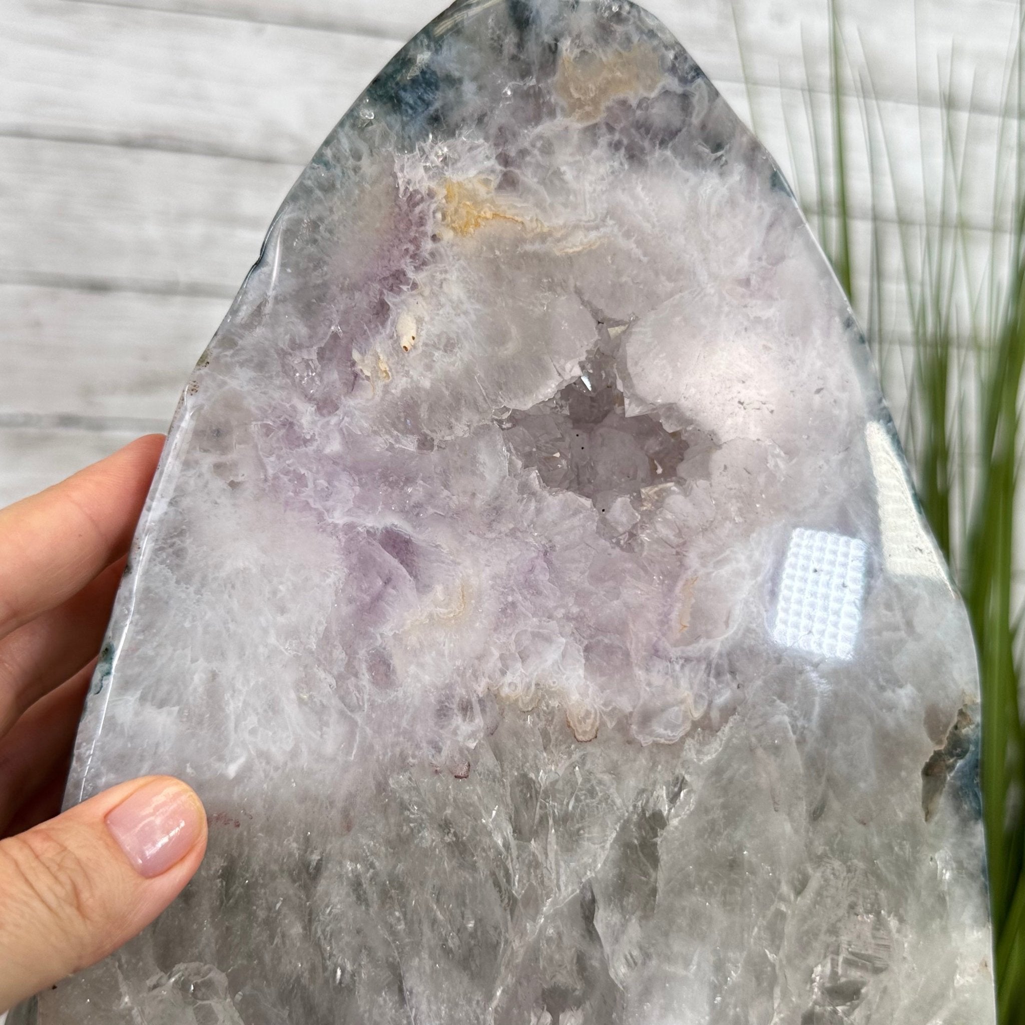 Extra Plus Quality Polished Brazilian Amethyst Cathedral, 148.2 lbs & 37.5" tall Model #5602-0183 by Brazil Gems - Brazil GemsBrazil GemsExtra Plus Quality Polished Brazilian Amethyst Cathedral, 148.2 lbs & 37.5" tall Model #5602-0183 by Brazil GemsPolished Cathedrals5602-0183