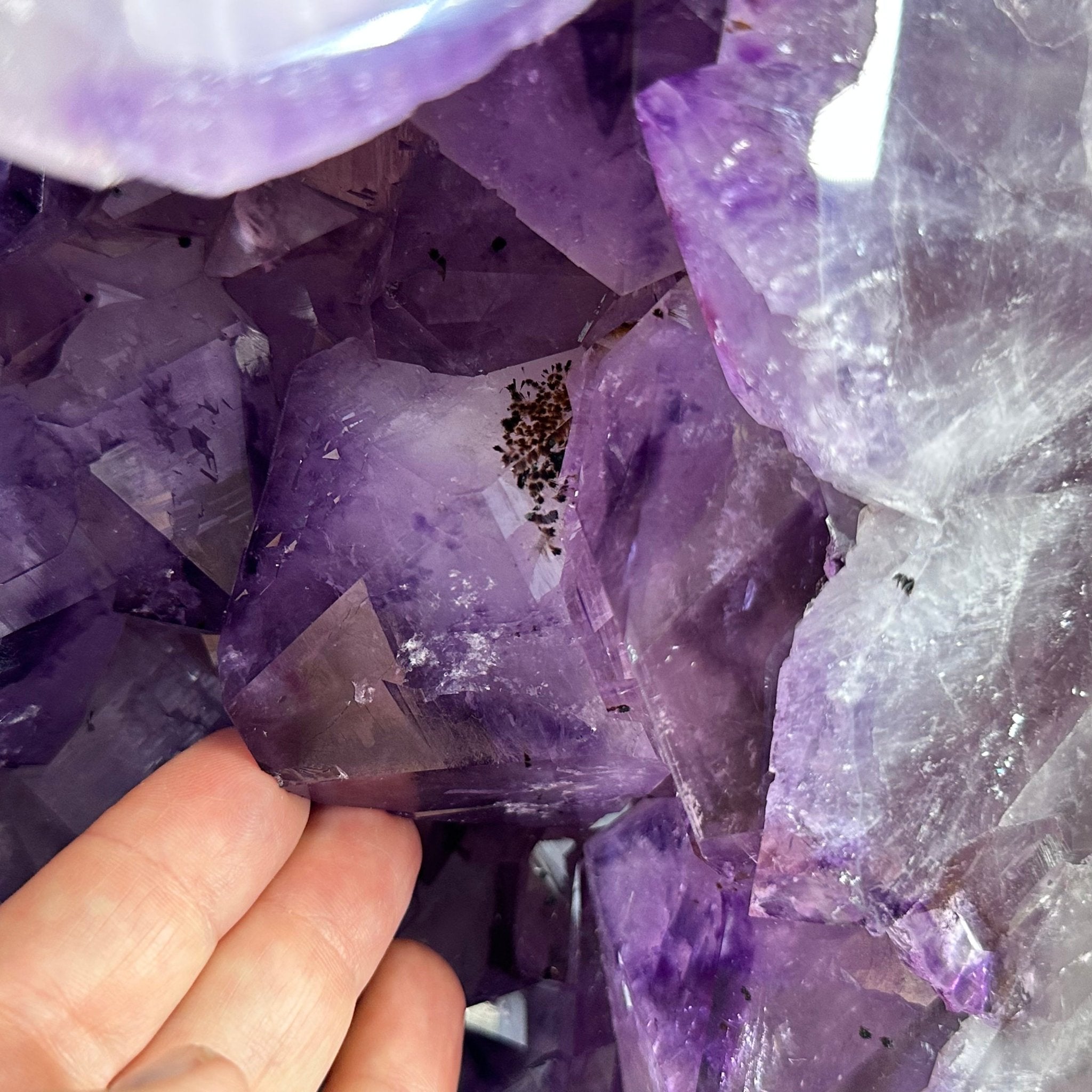 Extra Plus Quality Polished Brazilian Amethyst Cathedral, 161.3 lbs & 24.75" tall Model #5602-0047 by Brazil Gems - Brazil GemsBrazil GemsExtra Plus Quality Polished Brazilian Amethyst Cathedral, 161.3 lbs & 24.75" tall Model #5602-0047 by Brazil GemsPolished Cathedrals5602-0047