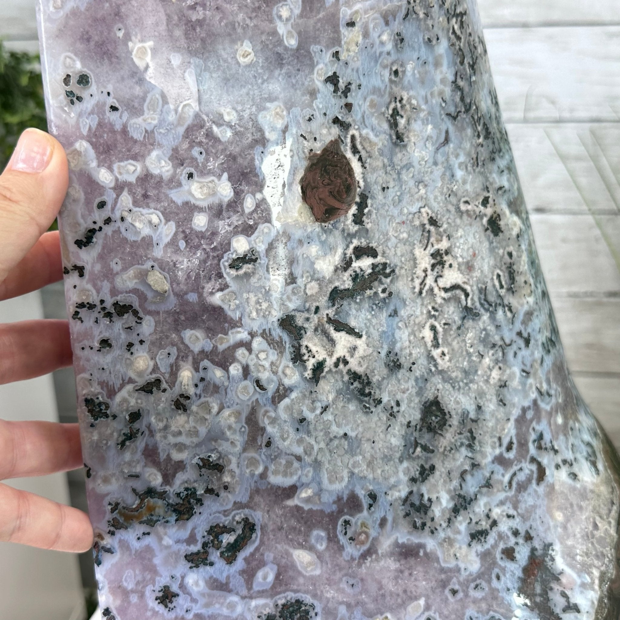 Extra Plus Quality Polished Brazilian Amethyst Cathedral, 161.3 lbs & 24.75" tall Model #5602-0047 by Brazil Gems - Brazil GemsBrazil GemsExtra Plus Quality Polished Brazilian Amethyst Cathedral, 161.3 lbs & 24.75" tall Model #5602-0047 by Brazil GemsPolished Cathedrals5602-0047