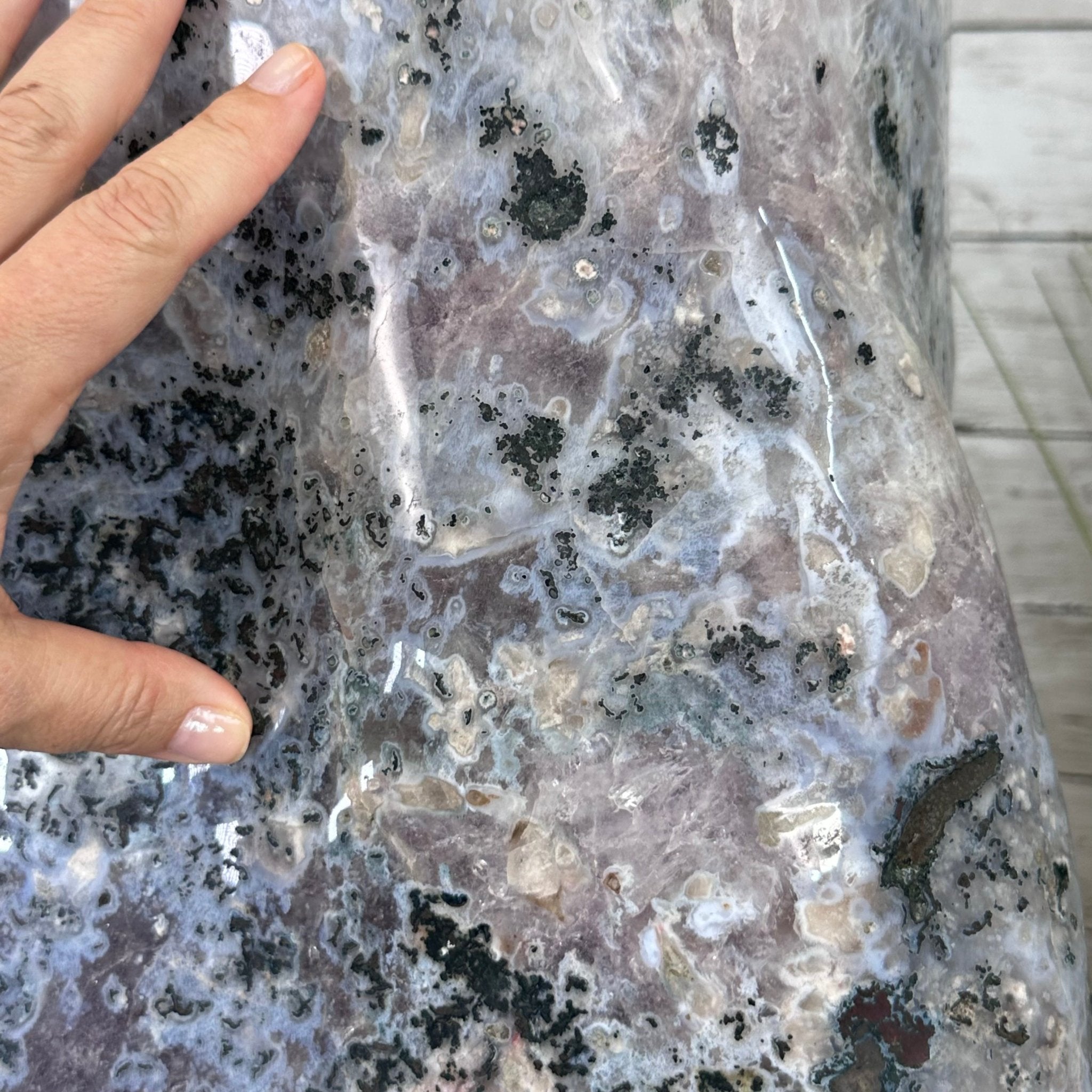 Extra Plus Quality Polished Brazilian Amethyst Cathedral, 161.3 lbs & 24.75" tall Model #5602-0047 by Brazil Gems - Brazil GemsBrazil GemsExtra Plus Quality Polished Brazilian Amethyst Cathedral, 161.3 lbs & 24.75" tall Model #5602-0047 by Brazil GemsPolished Cathedrals5602-0047