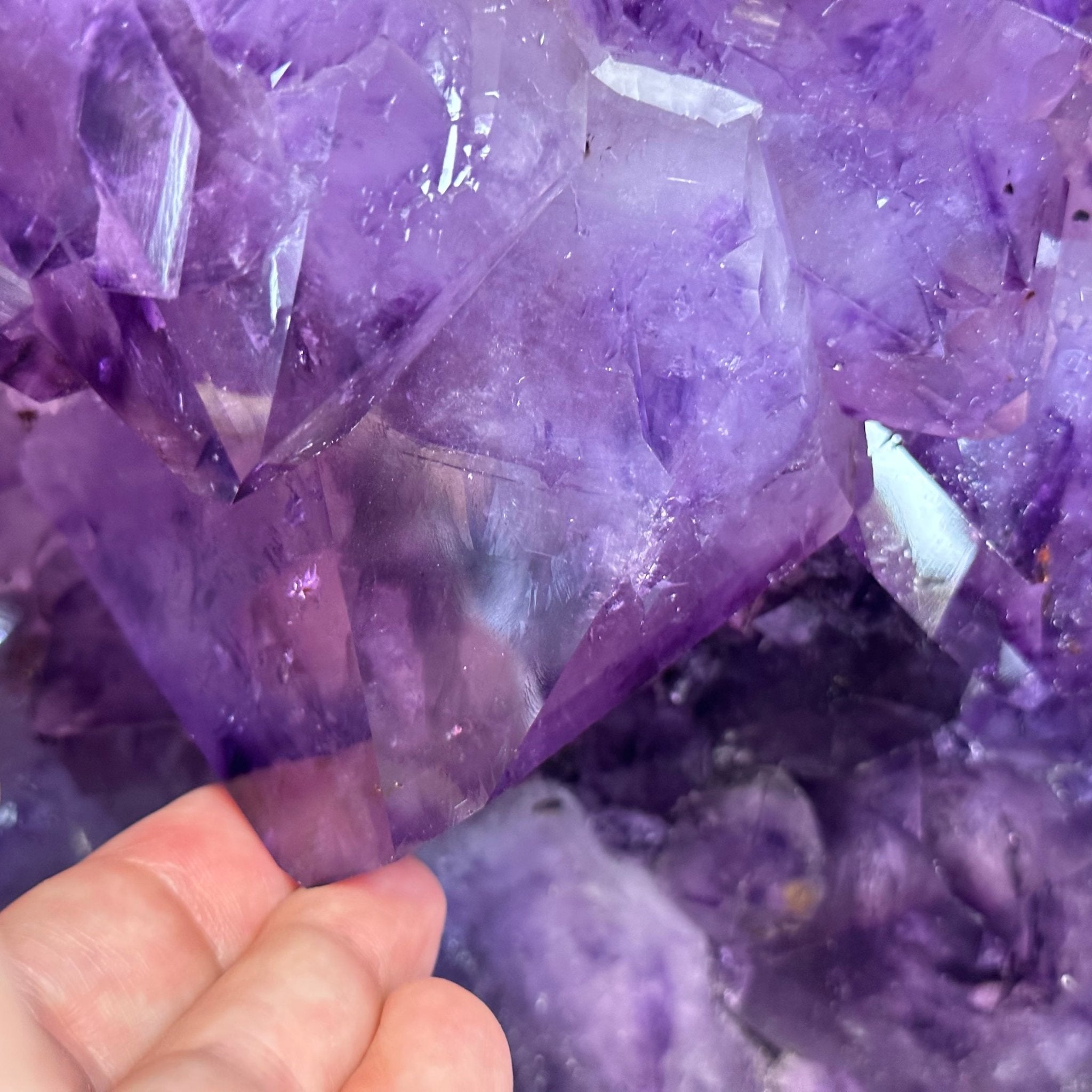 Extra Plus Quality Polished Brazilian Amethyst Cathedral, 161.3 lbs & 24.75" tall Model #5602-0047 by Brazil Gems - Brazil GemsBrazil GemsExtra Plus Quality Polished Brazilian Amethyst Cathedral, 161.3 lbs & 24.75" tall Model #5602-0047 by Brazil GemsPolished Cathedrals5602-0047