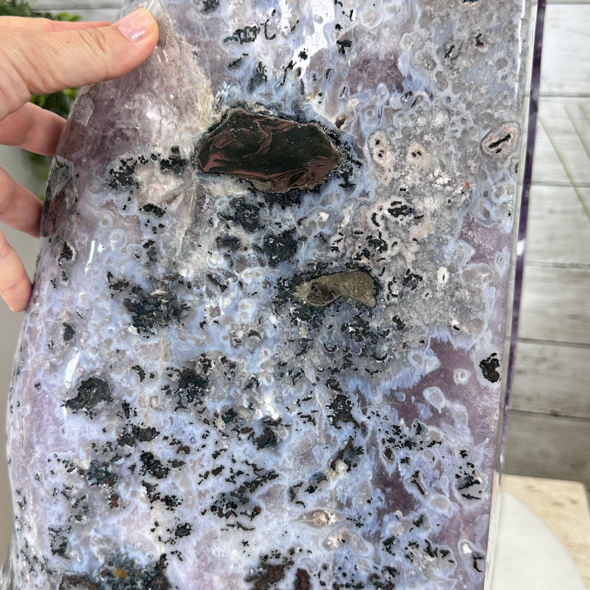 Extra Plus Quality Polished Brazilian Amethyst Cathedral, 161.3 lbs & 24.75" tall Model #5602-0047 by Brazil Gems - Brazil GemsBrazil GemsExtra Plus Quality Polished Brazilian Amethyst Cathedral, 161.3 lbs & 24.75" tall Model #5602-0047 by Brazil GemsPolished Cathedrals5602-0047