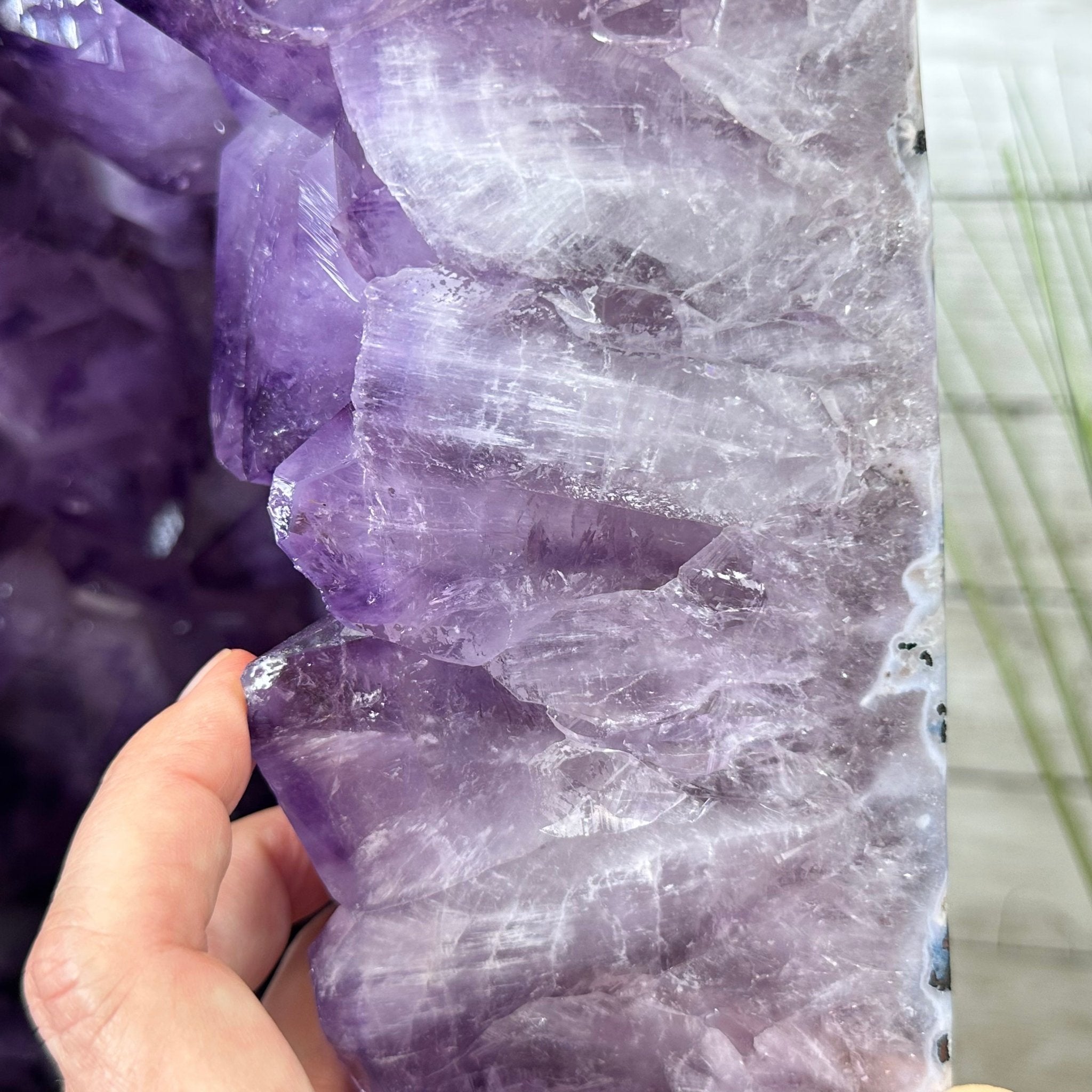 Extra Plus Quality Polished Brazilian Amethyst Cathedral, 161.3 lbs & 24.75" tall Model #5602-0047 by Brazil Gems - Brazil GemsBrazil GemsExtra Plus Quality Polished Brazilian Amethyst Cathedral, 161.3 lbs & 24.75" tall Model #5602-0047 by Brazil GemsPolished Cathedrals5602-0047