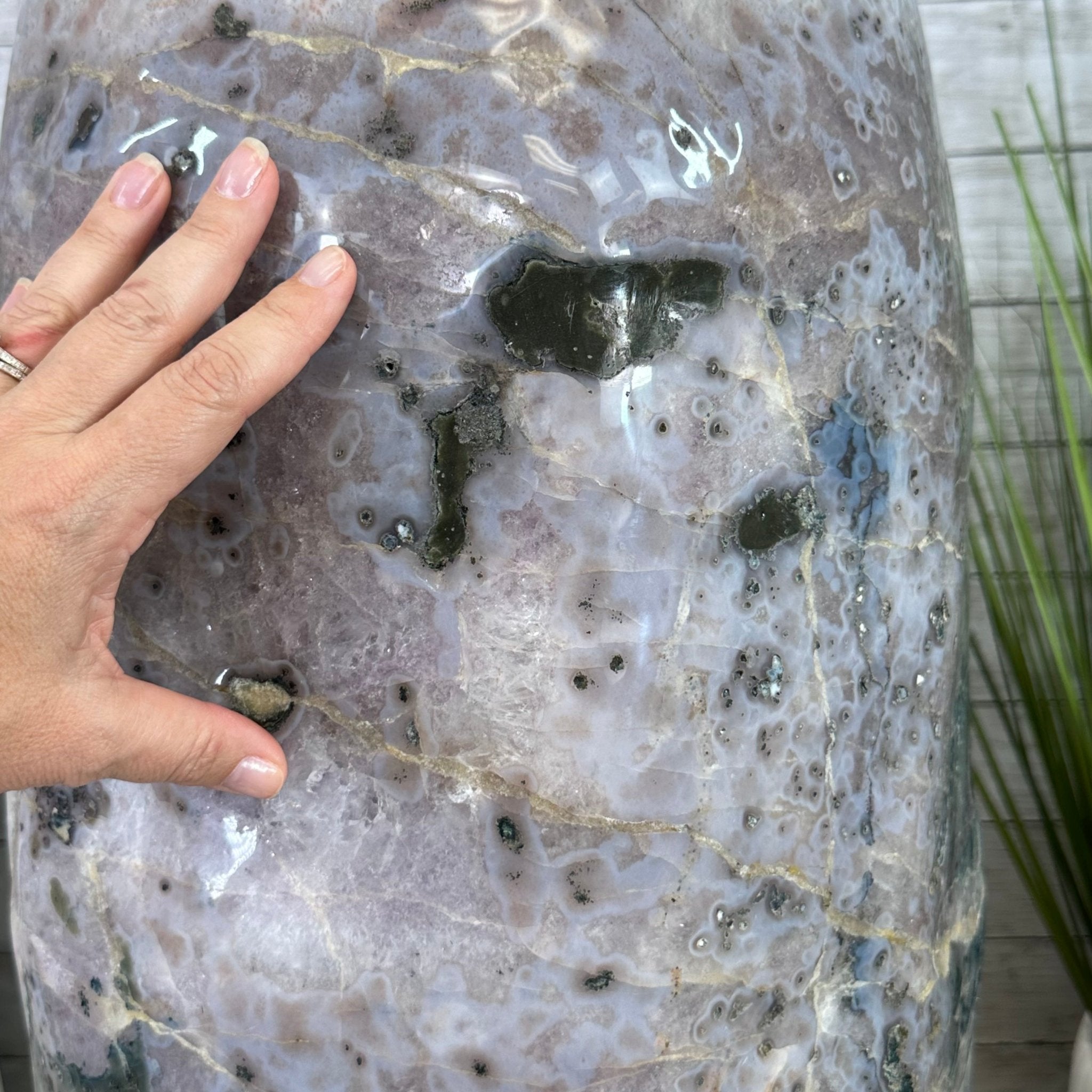 Extra Plus Quality Polished Brazilian Amethyst Cathedral, 165.3 lbs & 25.25" tall Model #5602-0019 by Brazil Gems - Brazil GemsBrazil GemsExtra Plus Quality Polished Brazilian Amethyst Cathedral, 165.3 lbs & 25.25" tall Model #5602-0019 by Brazil GemsPolished Cathedrals5602-0019