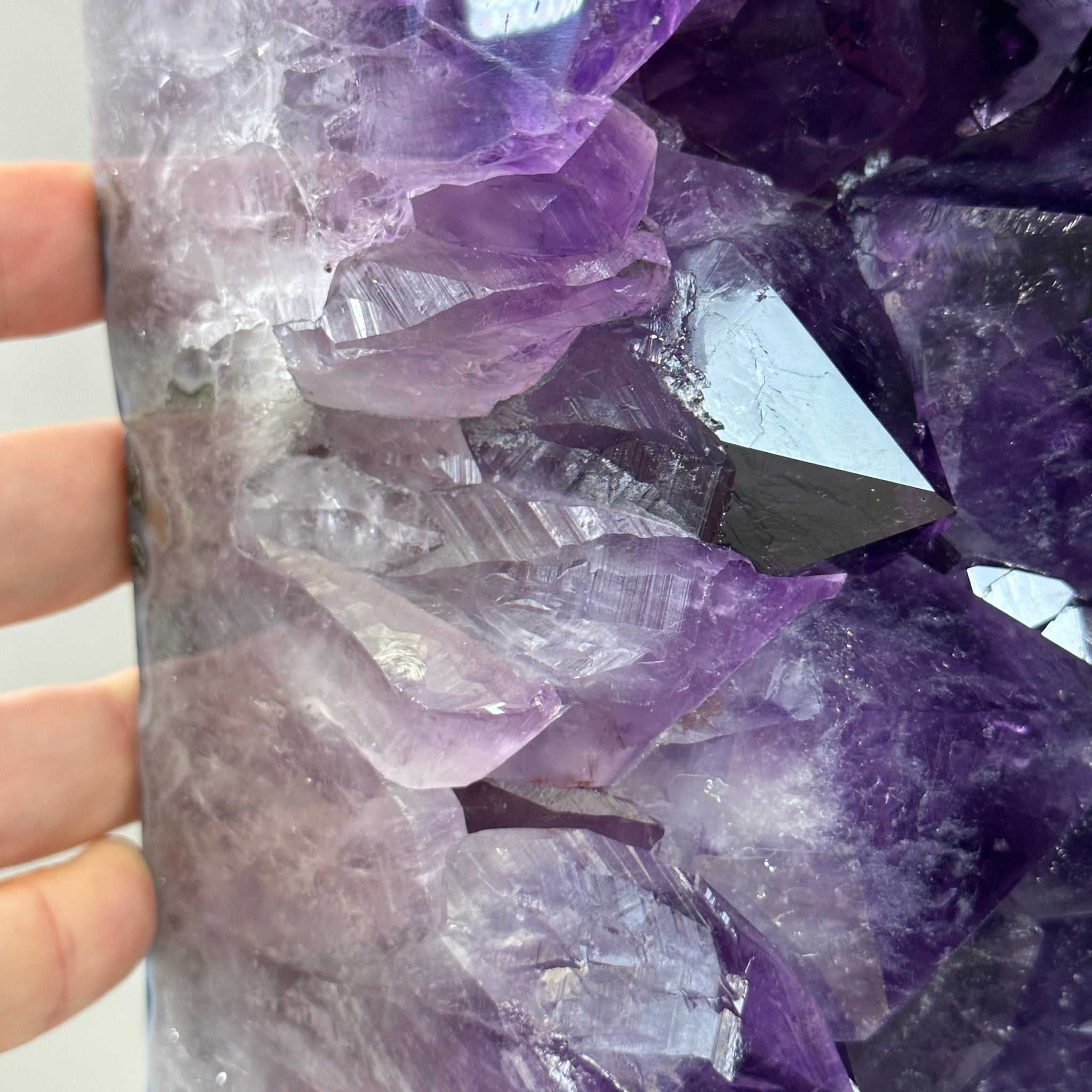 Extra Plus Quality Polished Brazilian Amethyst Cathedral, 165.3 lbs & 25.25" tall Model #5602-0019 by Brazil Gems - Brazil GemsBrazil GemsExtra Plus Quality Polished Brazilian Amethyst Cathedral, 165.3 lbs & 25.25" tall Model #5602-0019 by Brazil GemsPolished Cathedrals5602-0019