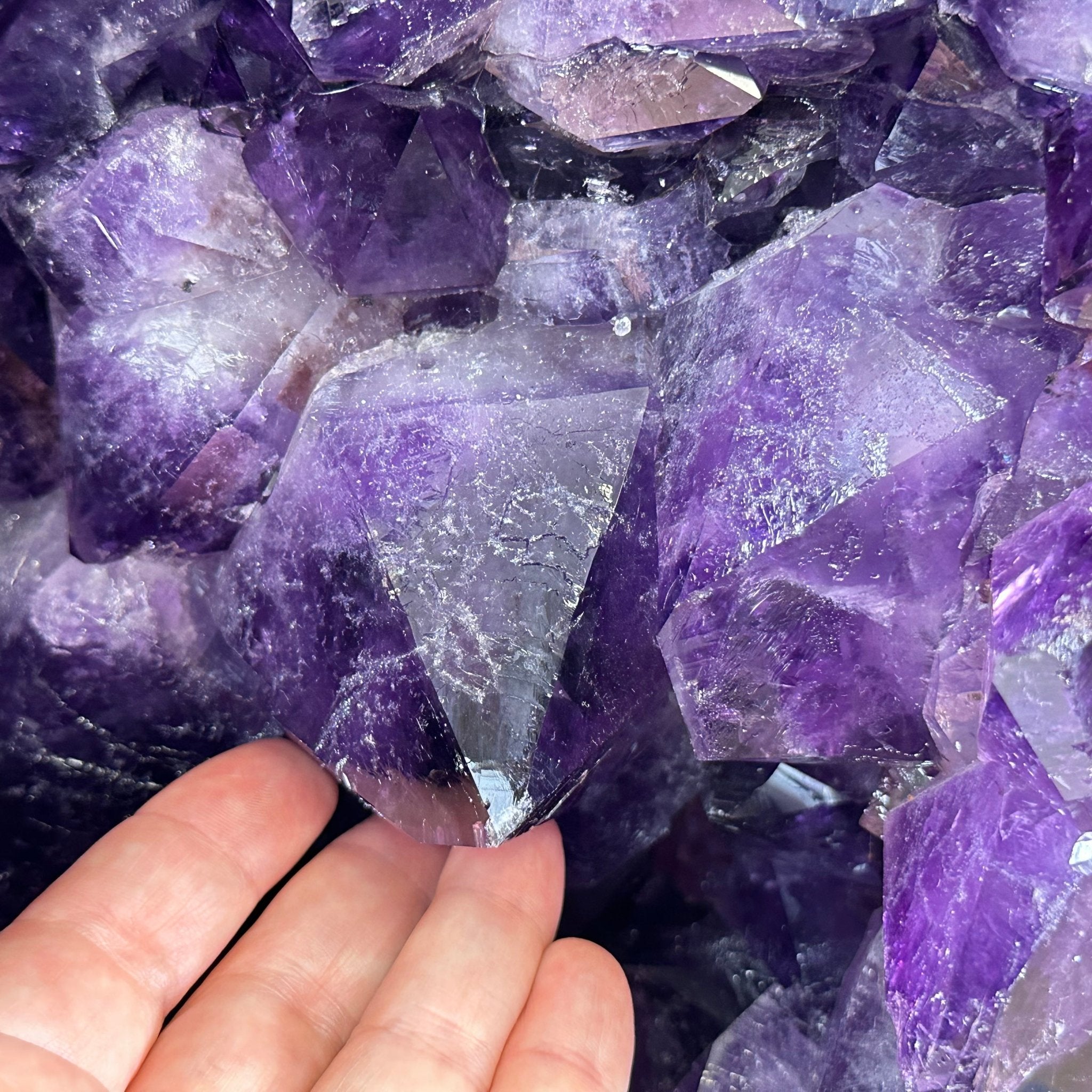 Extra Plus Quality Polished Brazilian Amethyst Cathedral, 165.3 lbs & 25.25" tall Model #5602-0019 by Brazil Gems - Brazil GemsBrazil GemsExtra Plus Quality Polished Brazilian Amethyst Cathedral, 165.3 lbs & 25.25" tall Model #5602-0019 by Brazil GemsPolished Cathedrals5602-0019