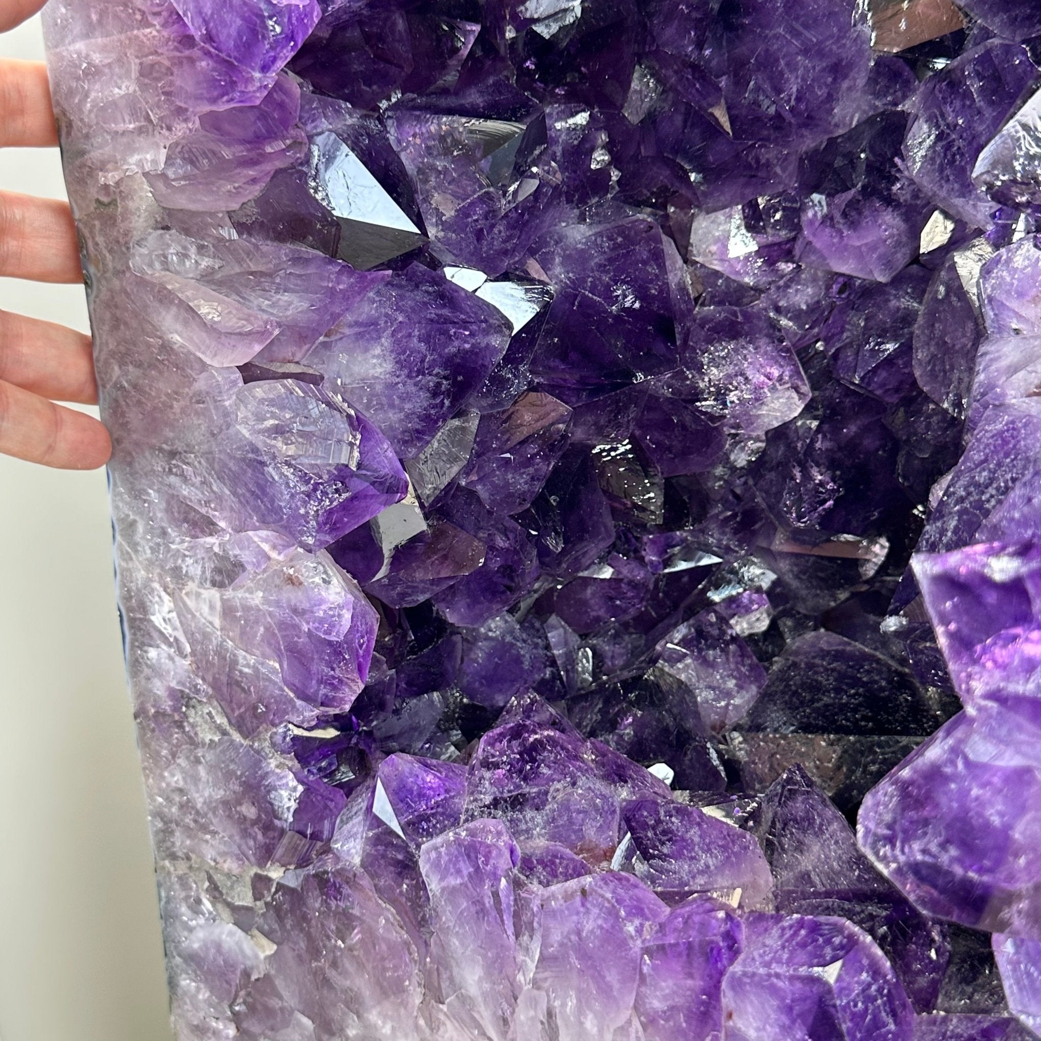 Extra Plus Quality Polished Brazilian Amethyst Cathedral, 165.3 lbs & 25.25" tall Model #5602-0019 by Brazil Gems - Brazil GemsBrazil GemsExtra Plus Quality Polished Brazilian Amethyst Cathedral, 165.3 lbs & 25.25" tall Model #5602-0019 by Brazil GemsPolished Cathedrals5602-0019