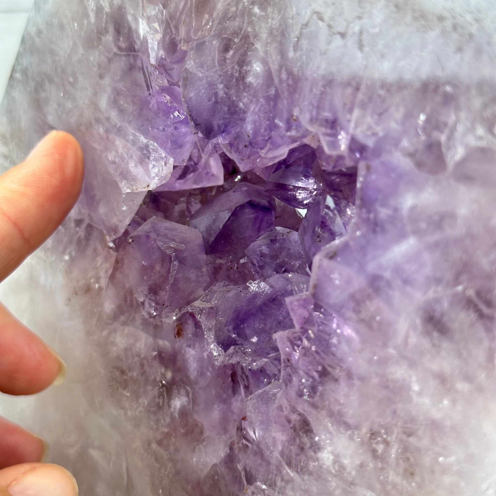 Extra Plus Quality Polished Brazilian Amethyst Cathedral, 165.3 lbs & 25.25" tall Model #5602-0019 by Brazil Gems - Brazil GemsBrazil GemsExtra Plus Quality Polished Brazilian Amethyst Cathedral, 165.3 lbs & 25.25" tall Model #5602-0019 by Brazil GemsPolished Cathedrals5602-0019