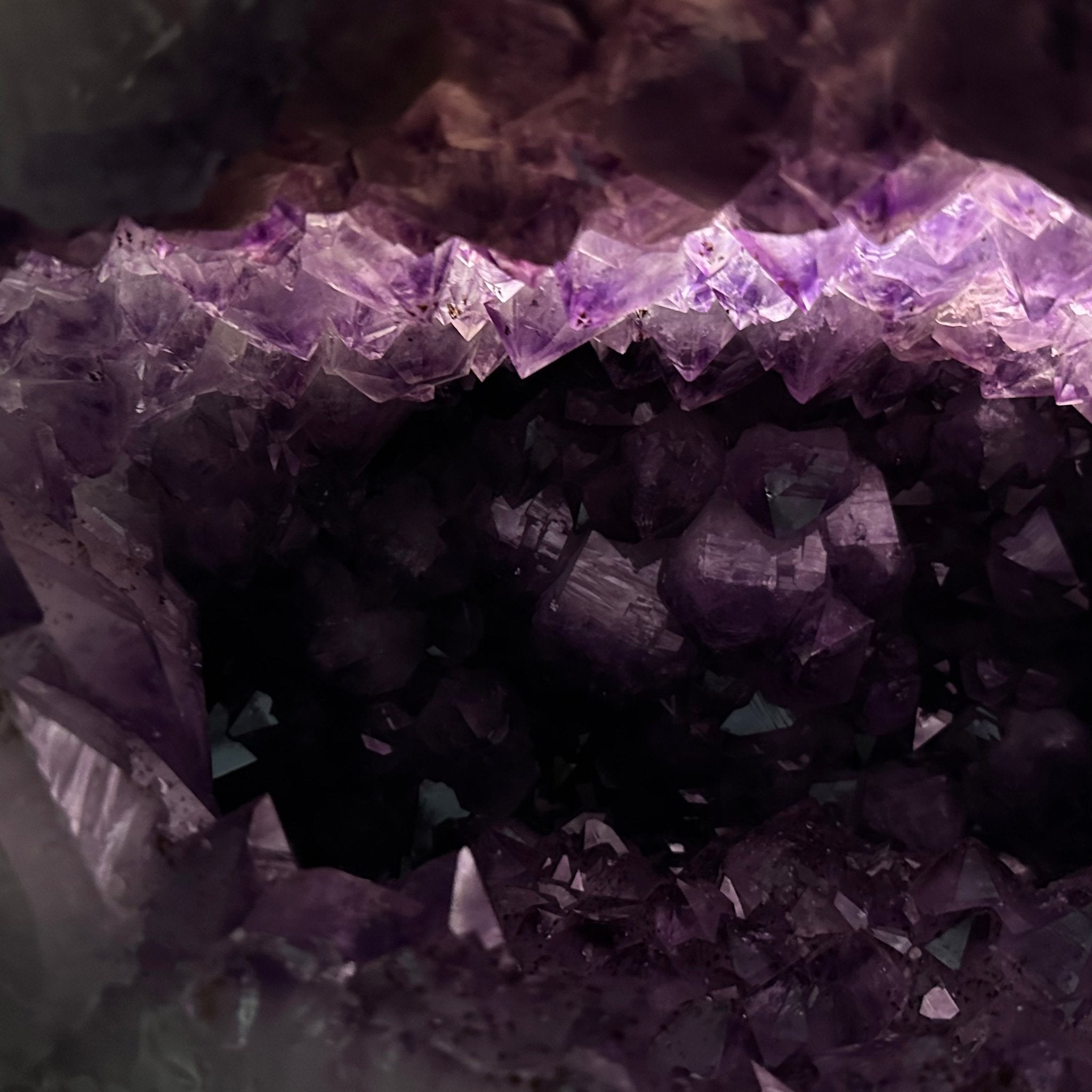 Extra Plus Quality Polished Brazilian Amethyst Cathedral, 186.8 lbs & 20.8" tall Model #5602-0185 by Brazil Gems - Brazil GemsBrazil GemsExtra Plus Quality Polished Brazilian Amethyst Cathedral, 186.8 lbs & 20.8" tall Model #5602-0185 by Brazil GemsPolished Cathedrals5602-0185