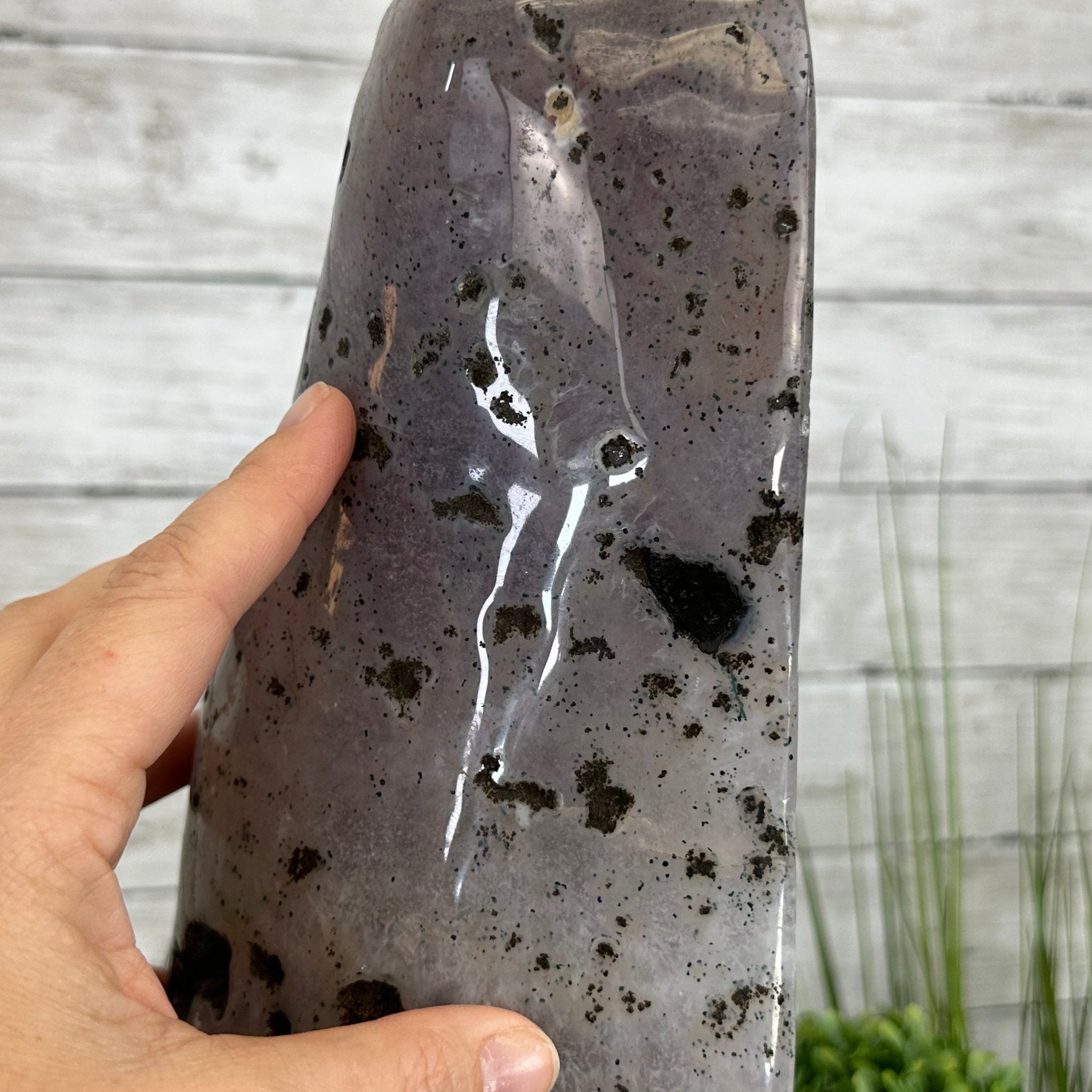 Extra Plus Quality Polished Brazilian Amethyst Cathedral, 27.8 lbs & 17.1" tall Model #5602-0156 by Brazil Gems - Brazil GemsBrazil GemsExtra Plus Quality Polished Brazilian Amethyst Cathedral, 27.8 lbs & 17.1" tall Model #5602-0156 by Brazil GemsPolished Cathedrals5602-0156