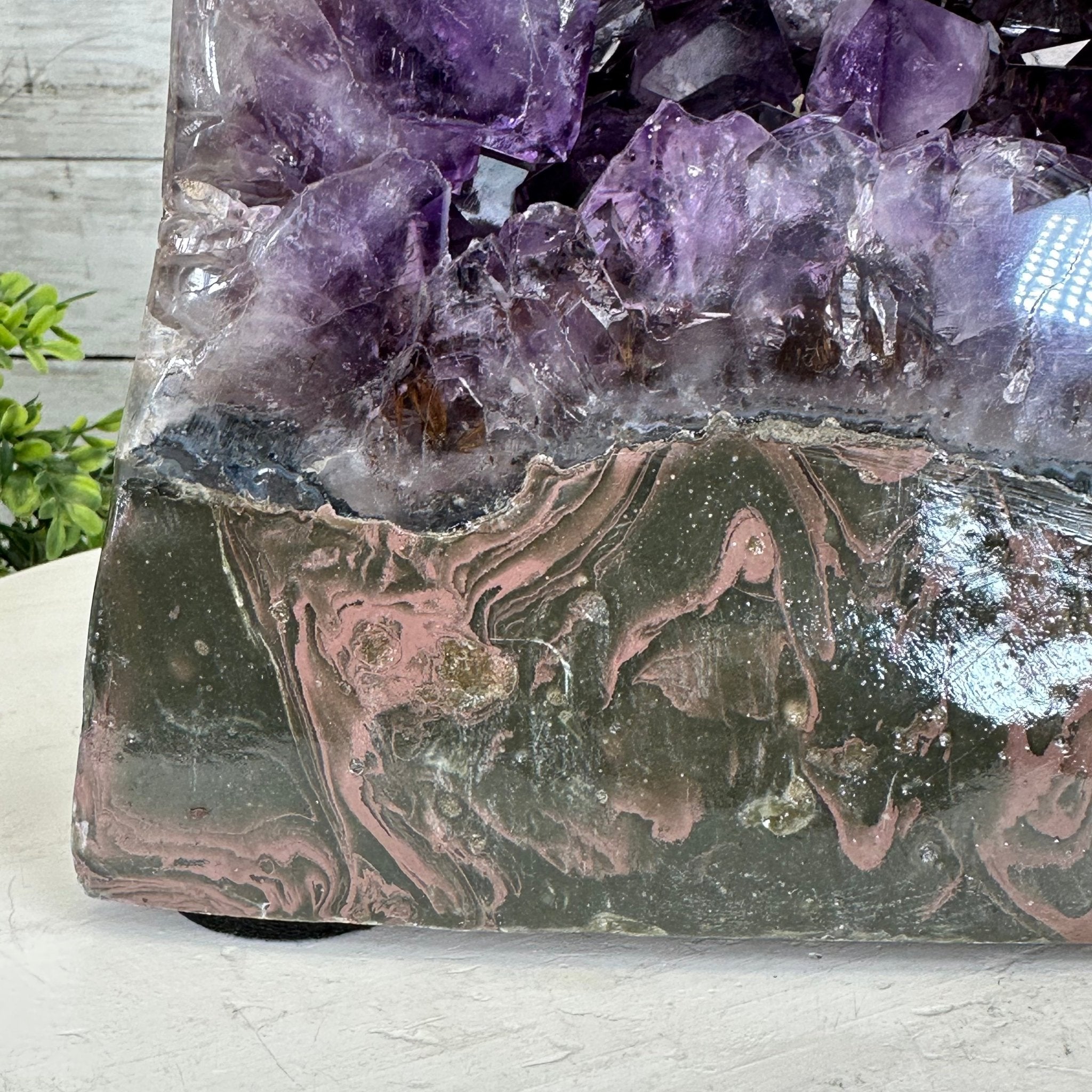 Extra Plus Quality Polished Brazilian Amethyst Cathedral, 27.8 lbs & 17.1" tall Model #5602-0156 by Brazil Gems - Brazil GemsBrazil GemsExtra Plus Quality Polished Brazilian Amethyst Cathedral, 27.8 lbs & 17.1" tall Model #5602-0156 by Brazil GemsPolished Cathedrals5602-0156