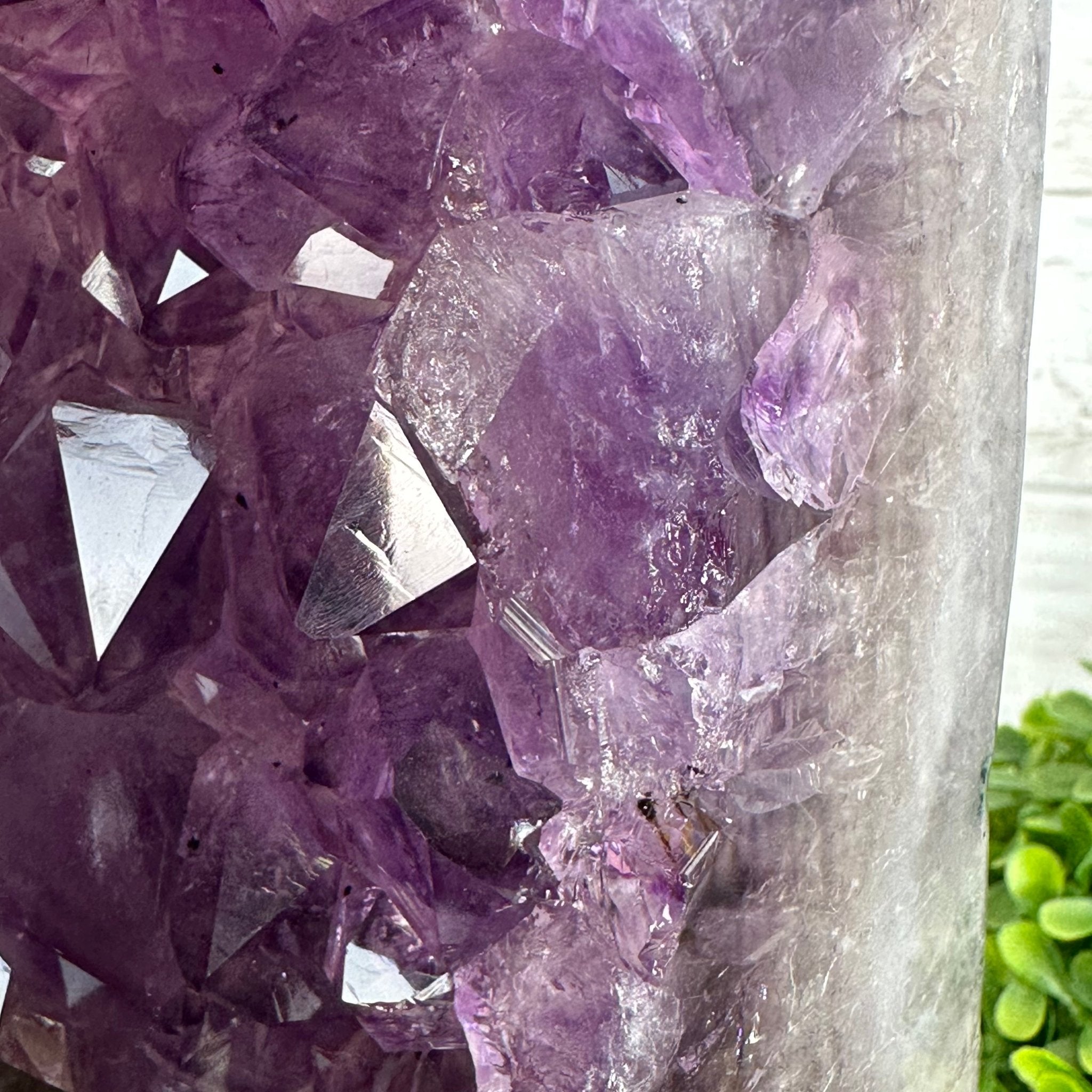 Extra Plus Quality Polished Brazilian Amethyst Cathedral, 27.8 lbs & 17.1" tall Model #5602-0156 by Brazil Gems - Brazil GemsBrazil GemsExtra Plus Quality Polished Brazilian Amethyst Cathedral, 27.8 lbs & 17.1" tall Model #5602-0156 by Brazil GemsPolished Cathedrals5602-0156