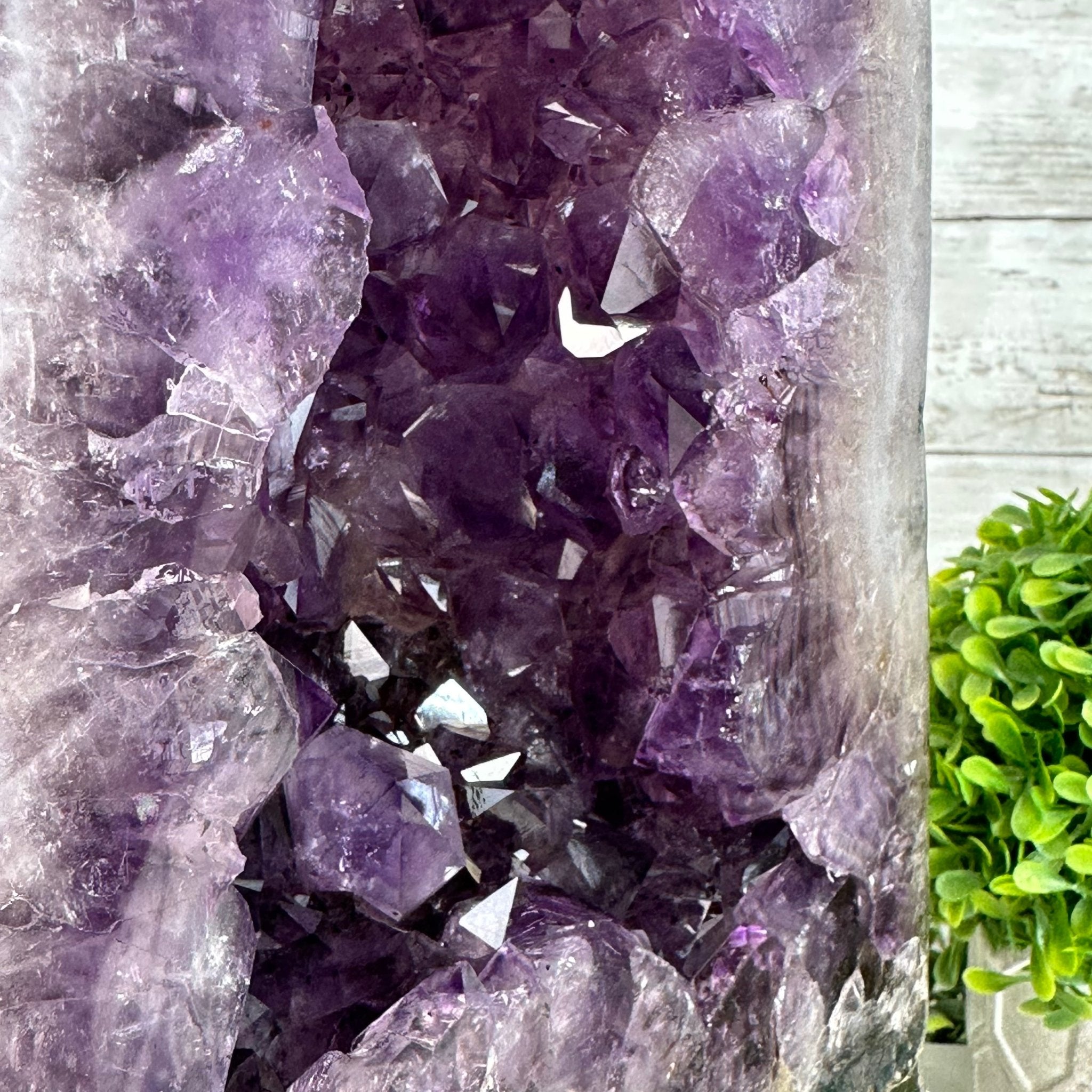 Extra Plus Quality Polished Brazilian Amethyst Cathedral, 27.8 lbs & 17.1" tall Model #5602-0156 by Brazil Gems - Brazil GemsBrazil GemsExtra Plus Quality Polished Brazilian Amethyst Cathedral, 27.8 lbs & 17.1" tall Model #5602-0156 by Brazil GemsPolished Cathedrals5602-0156