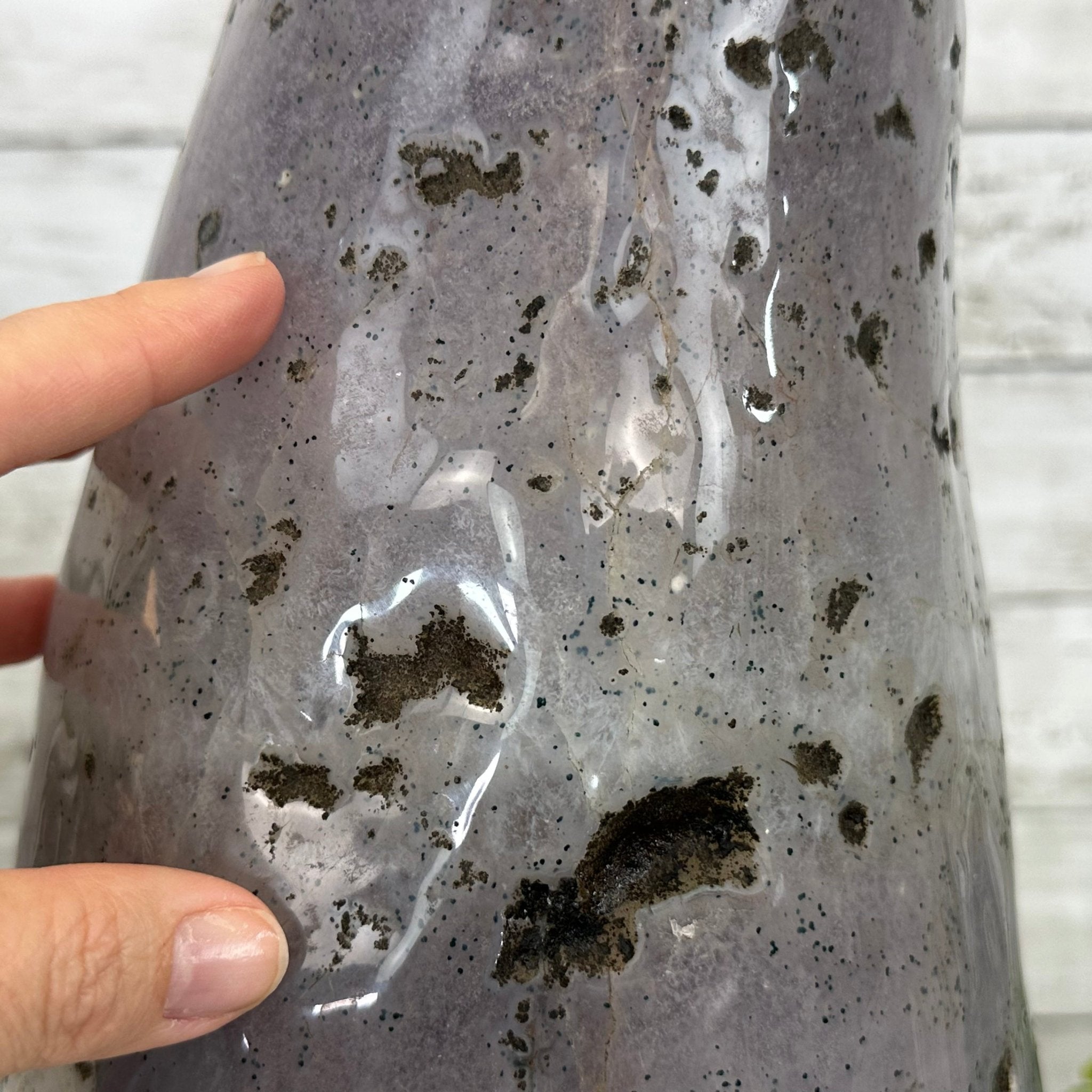 Extra Plus Quality Polished Brazilian Amethyst Cathedral, 27.8 lbs & 17.1" tall Model #5602-0156 by Brazil Gems - Brazil GemsBrazil GemsExtra Plus Quality Polished Brazilian Amethyst Cathedral, 27.8 lbs & 17.1" tall Model #5602-0156 by Brazil GemsPolished Cathedrals5602-0156