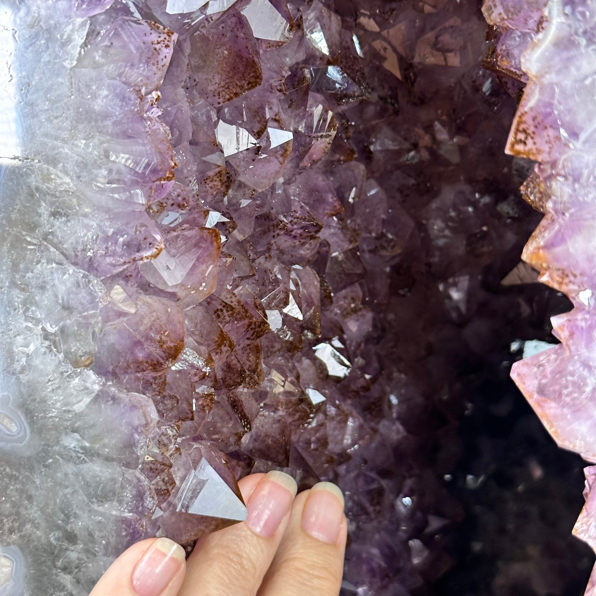 Extra Plus Quality Polished Brazilian Amethyst Cathedral, 46.6 lbs & 15.75" tall Model #5602-0193 by Brazil Gems - Brazil GemsBrazil GemsExtra Plus Quality Polished Brazilian Amethyst Cathedral, 46.6 lbs & 15.75" tall Model #5602-0193 by Brazil GemsPolished Cathedrals5602-0193