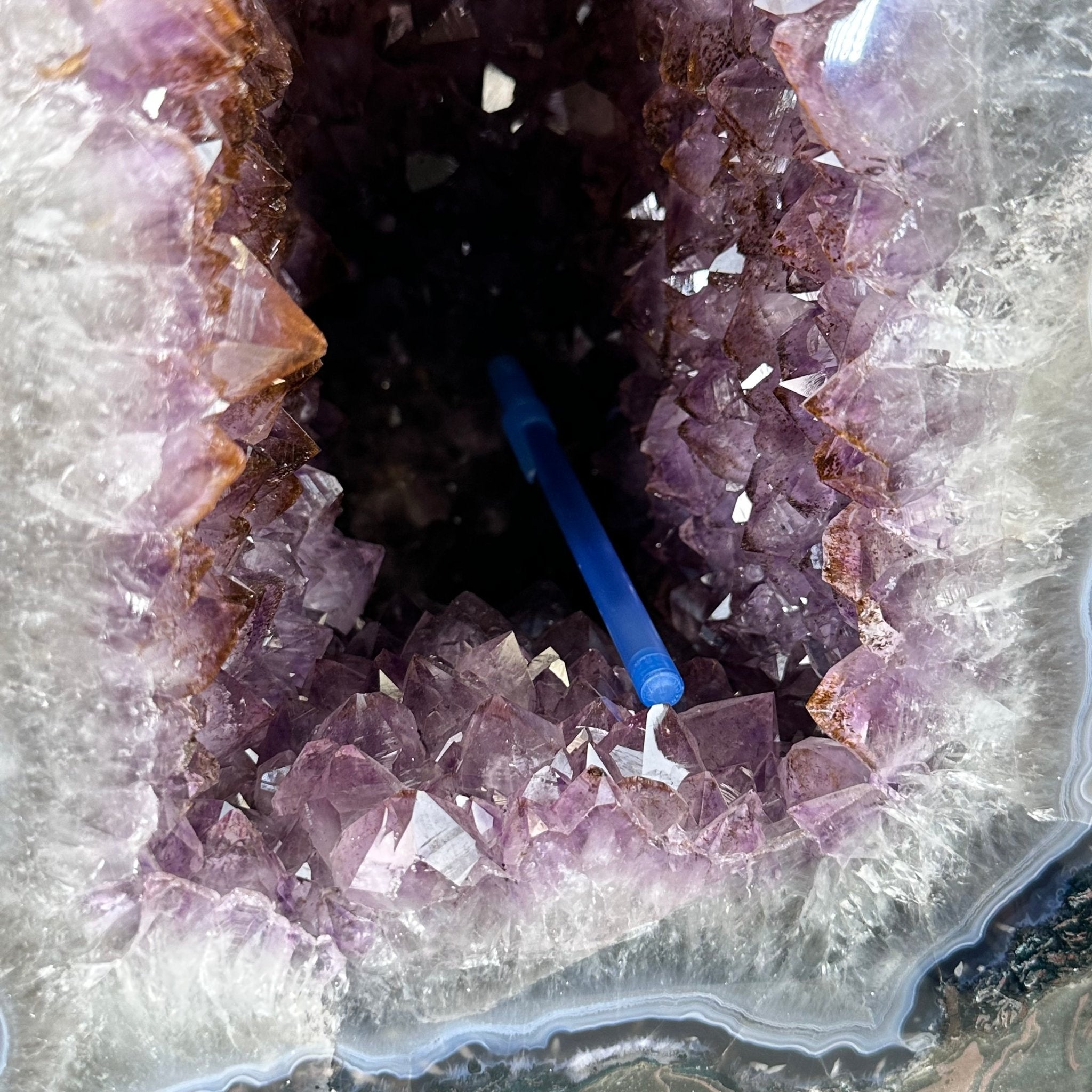 Extra Plus Quality Polished Brazilian Amethyst Cathedral, 46.6 lbs & 15.75" tall Model #5602-0193 by Brazil Gems - Brazil GemsBrazil GemsExtra Plus Quality Polished Brazilian Amethyst Cathedral, 46.6 lbs & 15.75" tall Model #5602-0193 by Brazil GemsPolished Cathedrals5602-0193