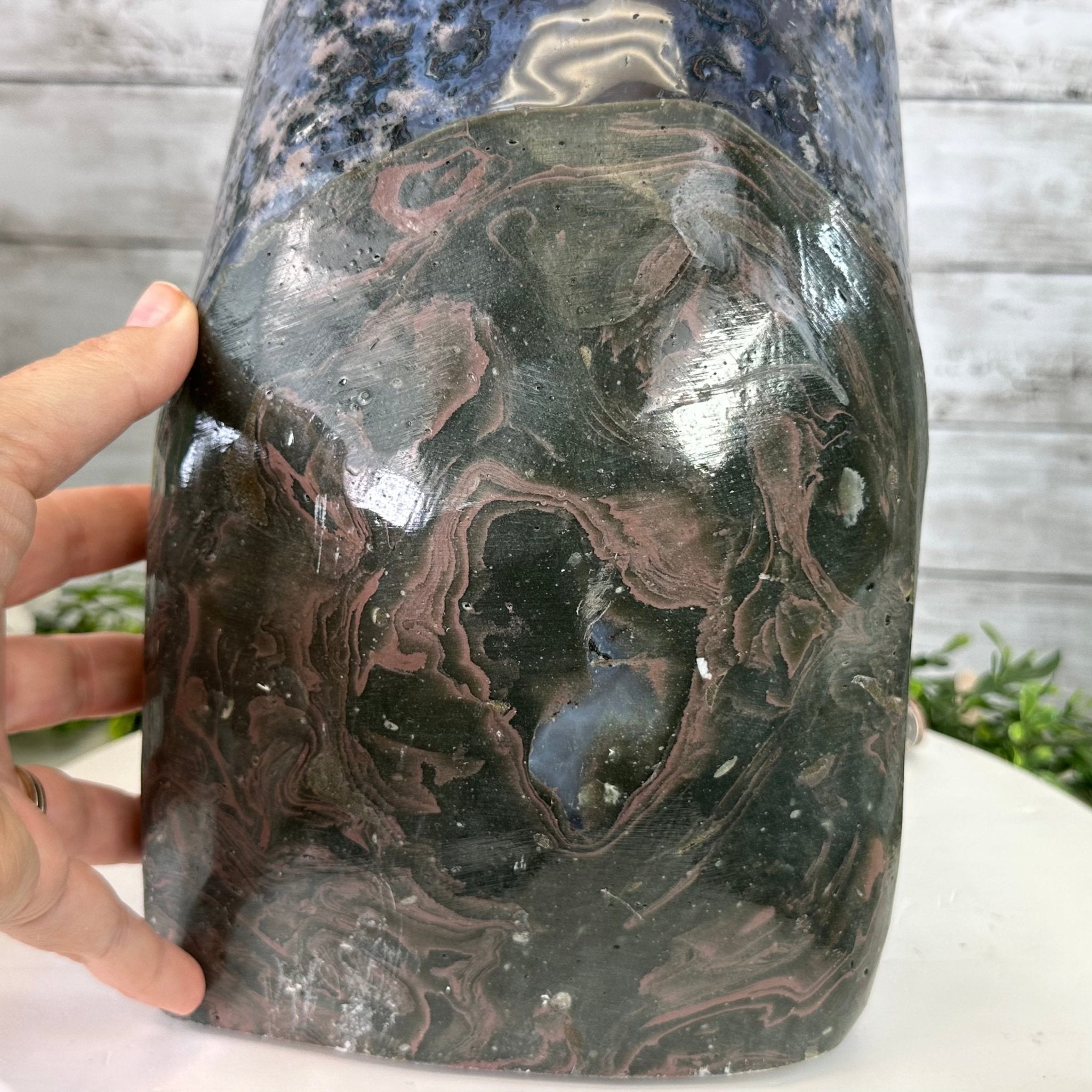 Extra Plus Quality Polished Brazilian Amethyst Cathedral, 46.6 lbs & 15.75" tall Model #5602-0193 by Brazil Gems - Brazil GemsBrazil GemsExtra Plus Quality Polished Brazilian Amethyst Cathedral, 46.6 lbs & 15.75" tall Model #5602-0193 by Brazil GemsPolished Cathedrals5602-0193